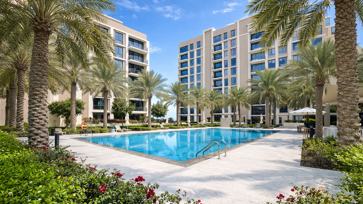  Modern 2 Bedrooms with Pool View for Sale in Marassi