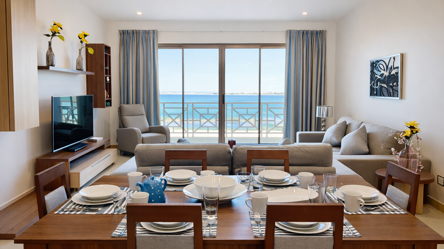 Premium 2BR Sea View Apartment for Rent in Amwaj