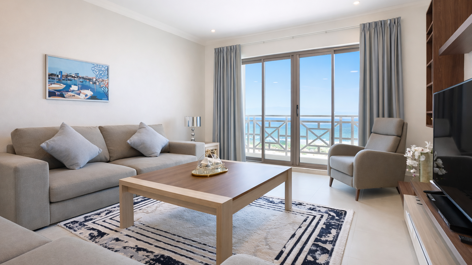 Premium 2BR Sea View Apartment for Rent in Amwaj