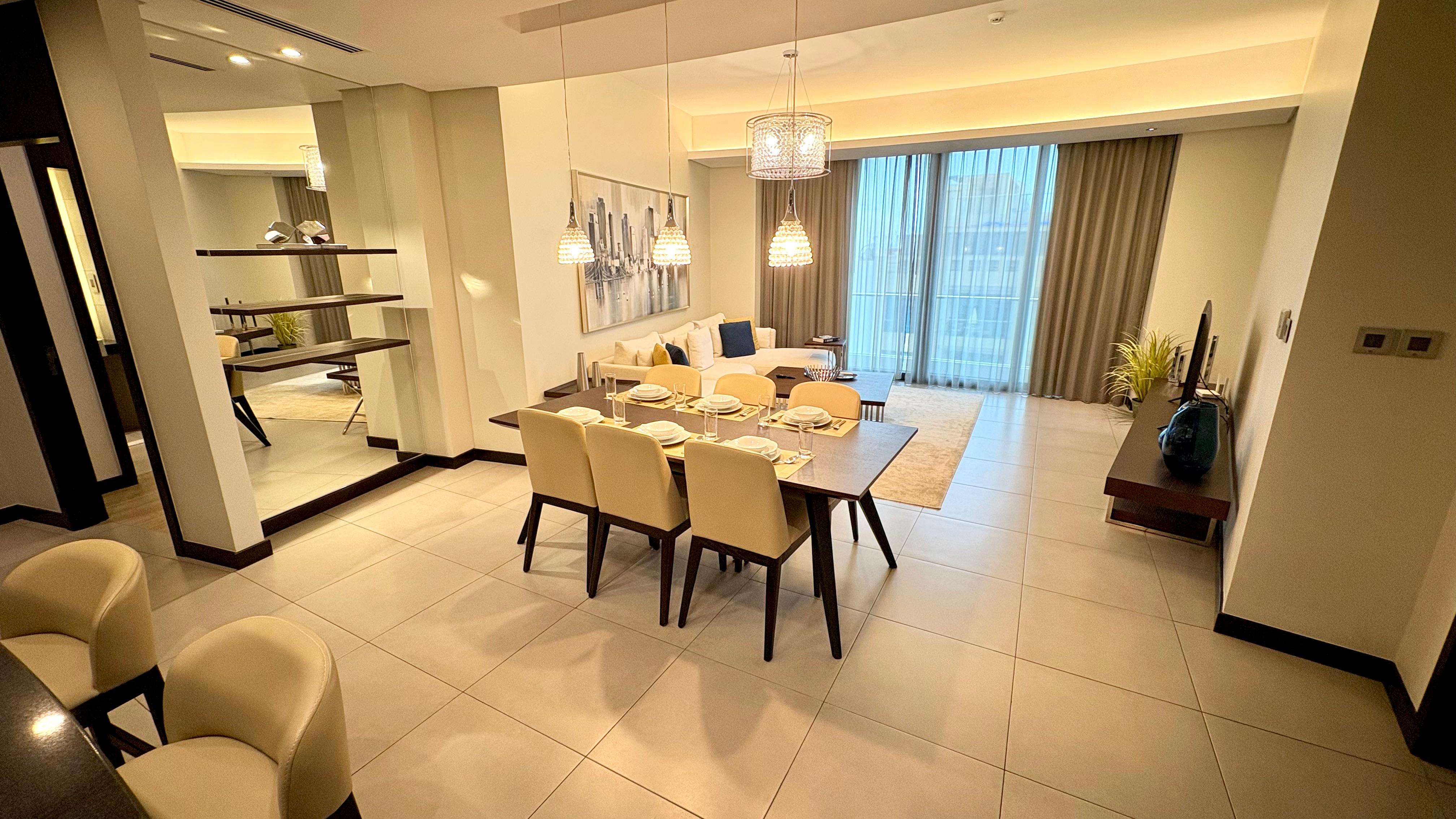 Modern 2BR Apartment | Pool, Gym & Covered Parking