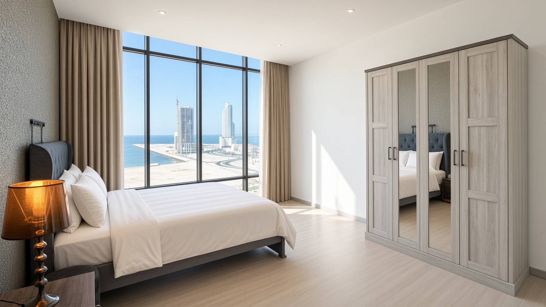 Modern 1Br | Sea View | Balcony 