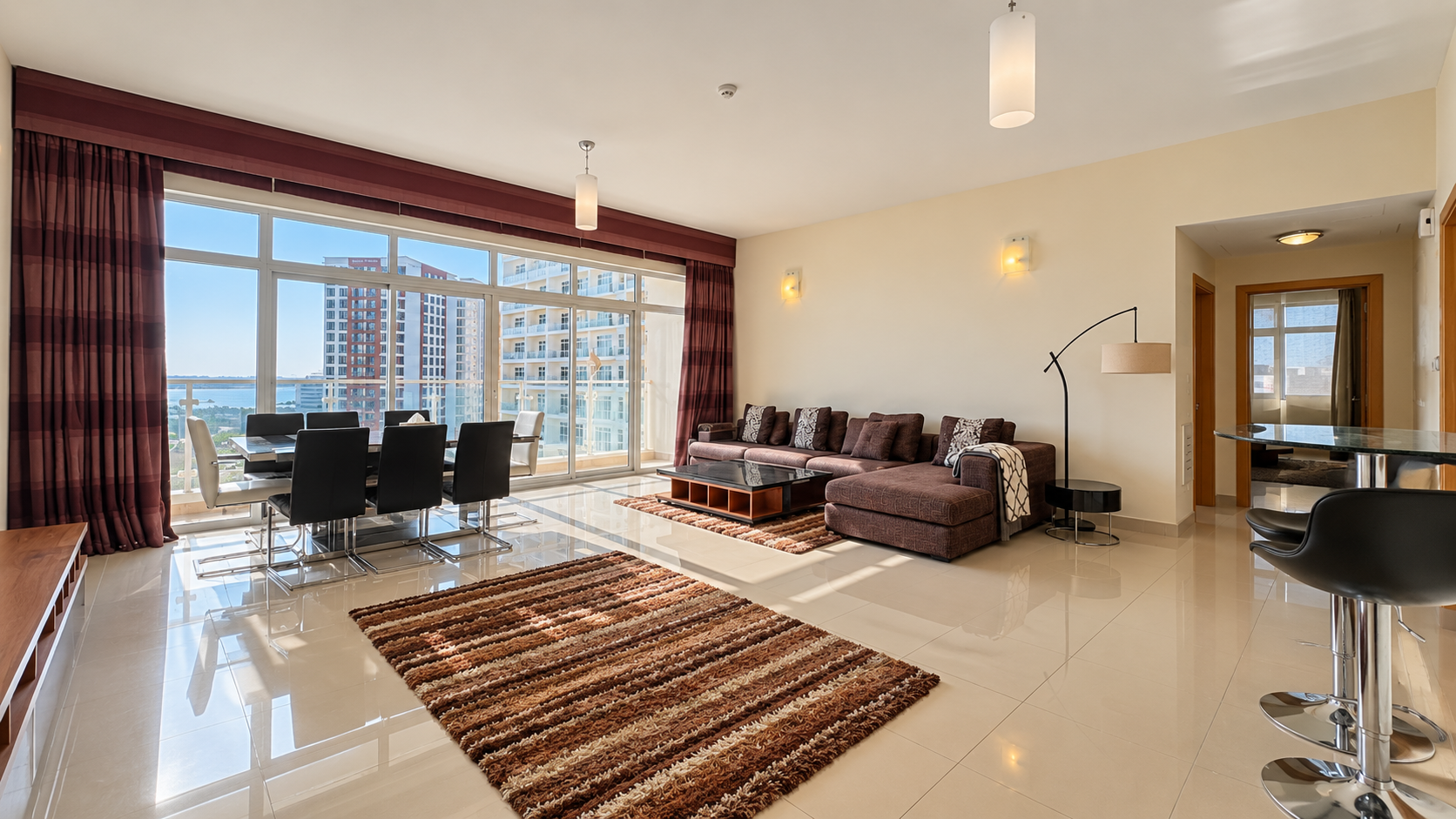 2BR for Rent corner layout with amazing view 