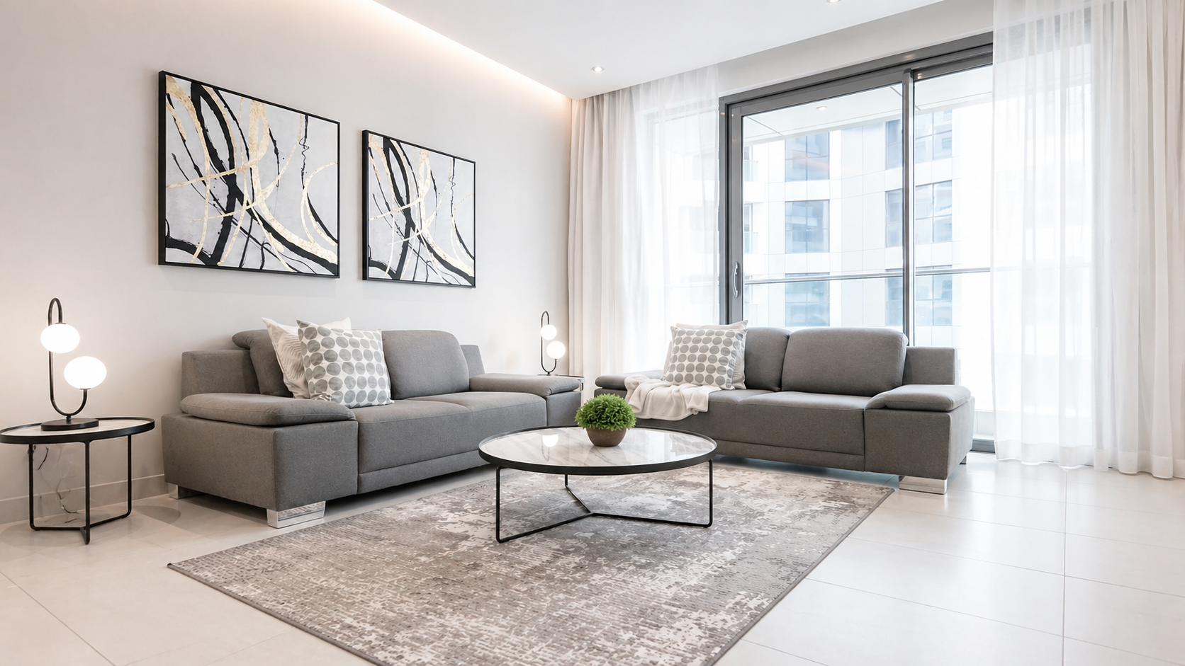 Large 2BR Furnished Apartment for Rent in Amwaj
