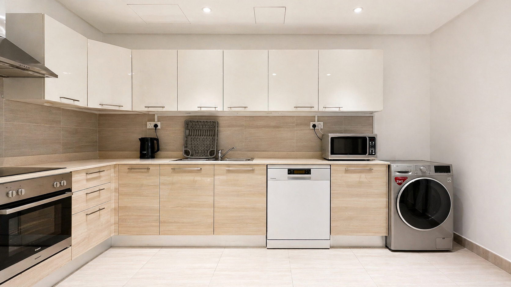 Spacious 2BR with Closed Kitchen Sea View for Rent