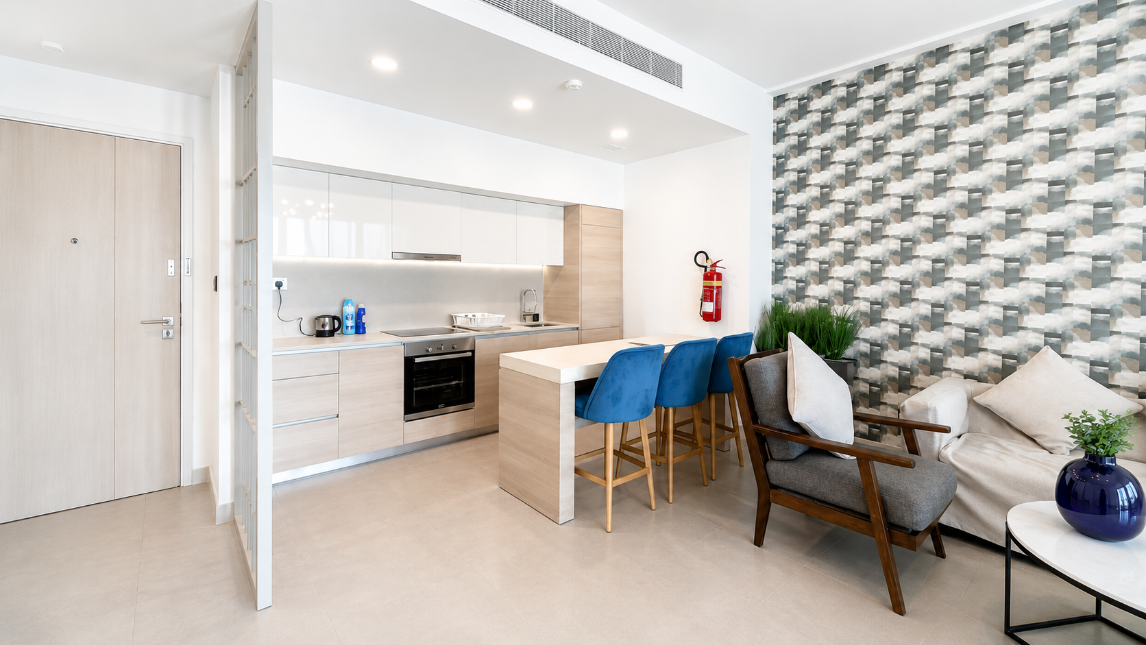 2BR For Rent Modern with Mall and Beach Access