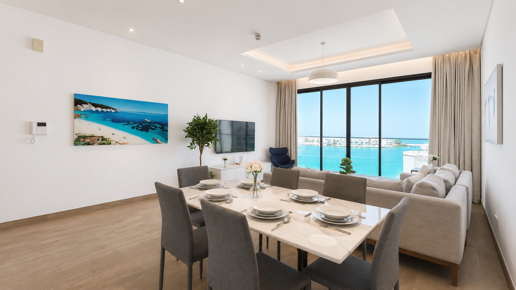 Pets Friendly 2BR for Rent | Modern and Sea View