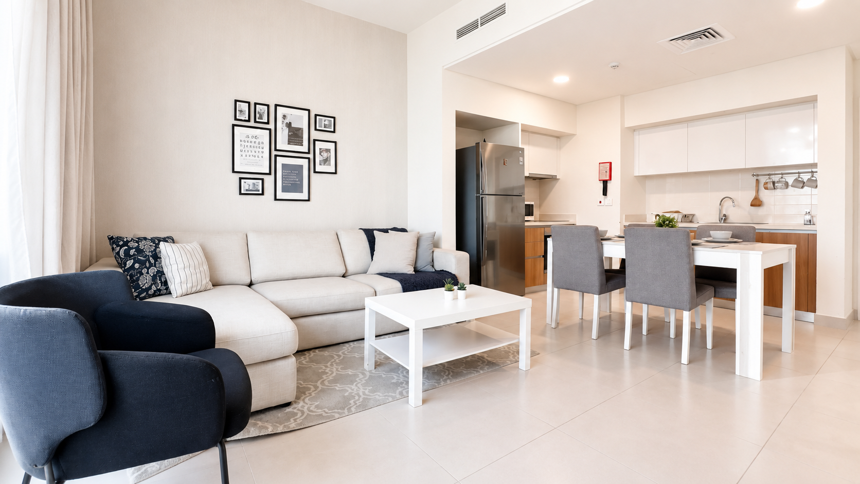 Modern and Bright 2BR For Rent with Beach Access