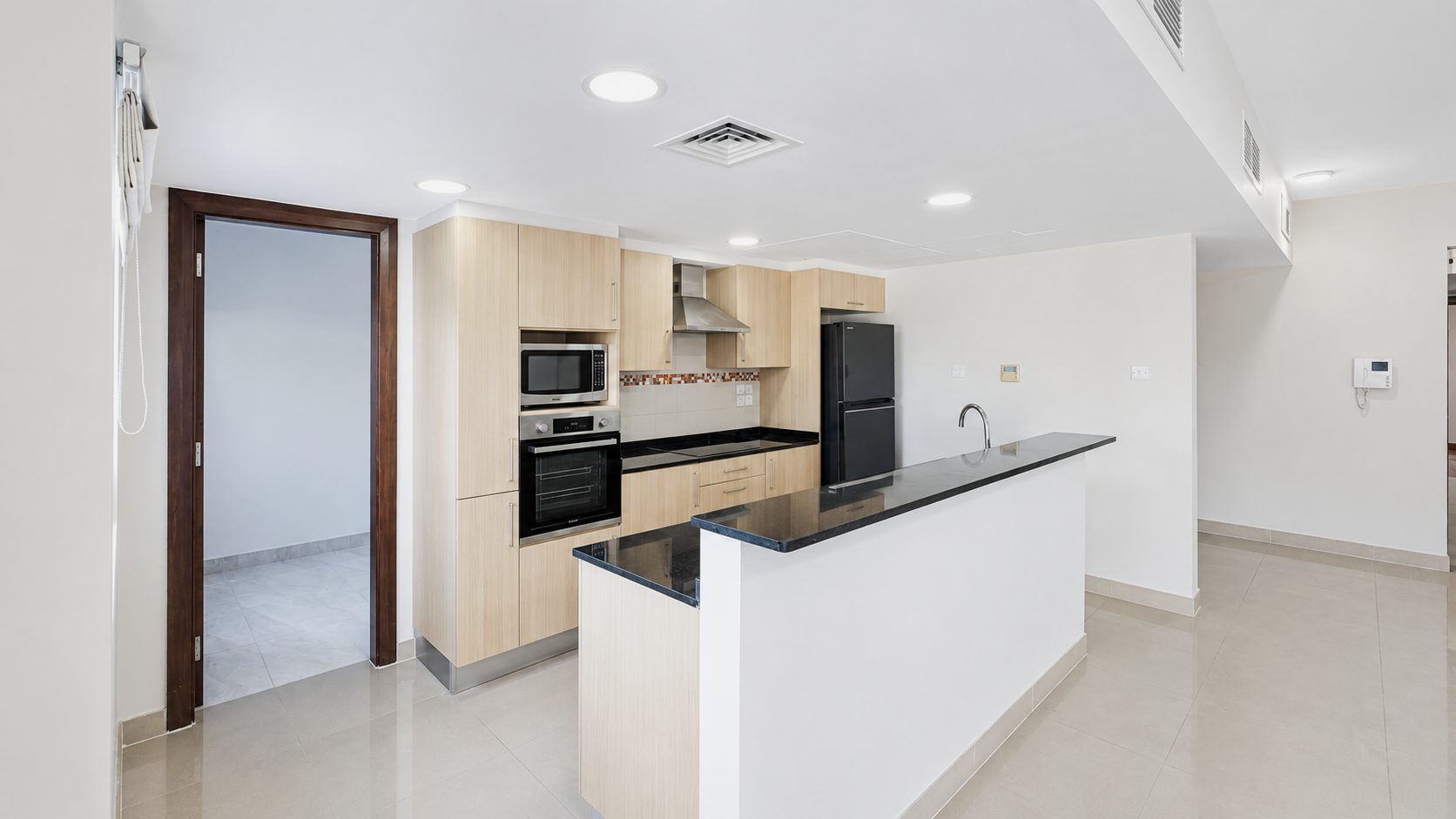 3BR + Maid Semi furnished with patio for rent 