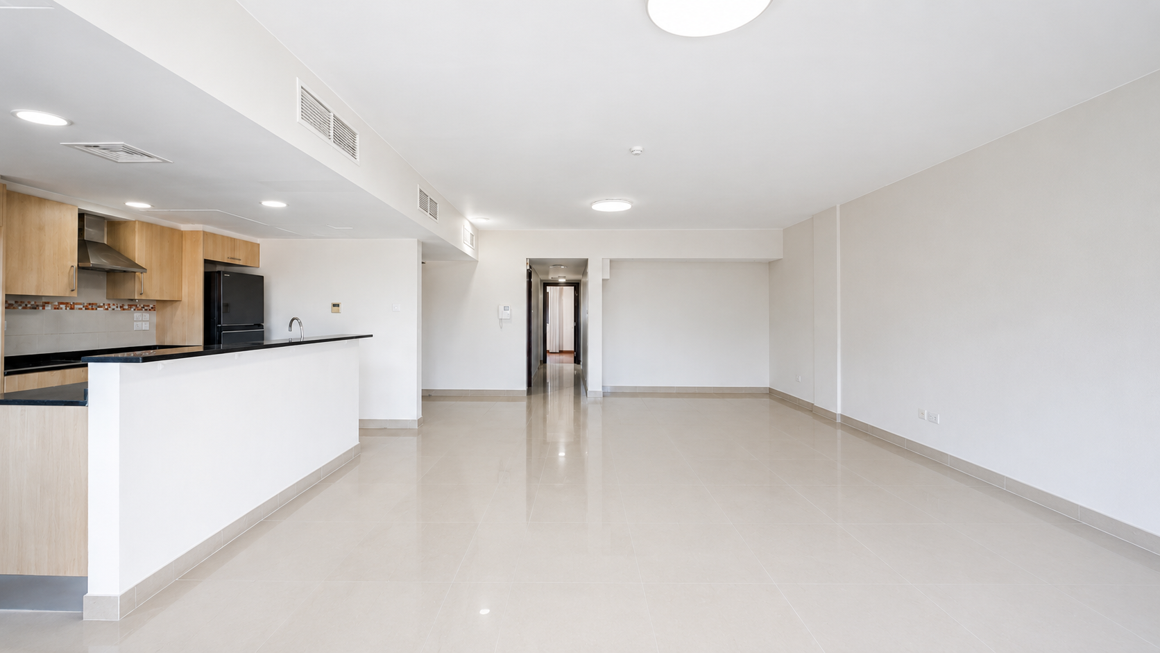 3BR + Maid Semi furnished with patio for rent 