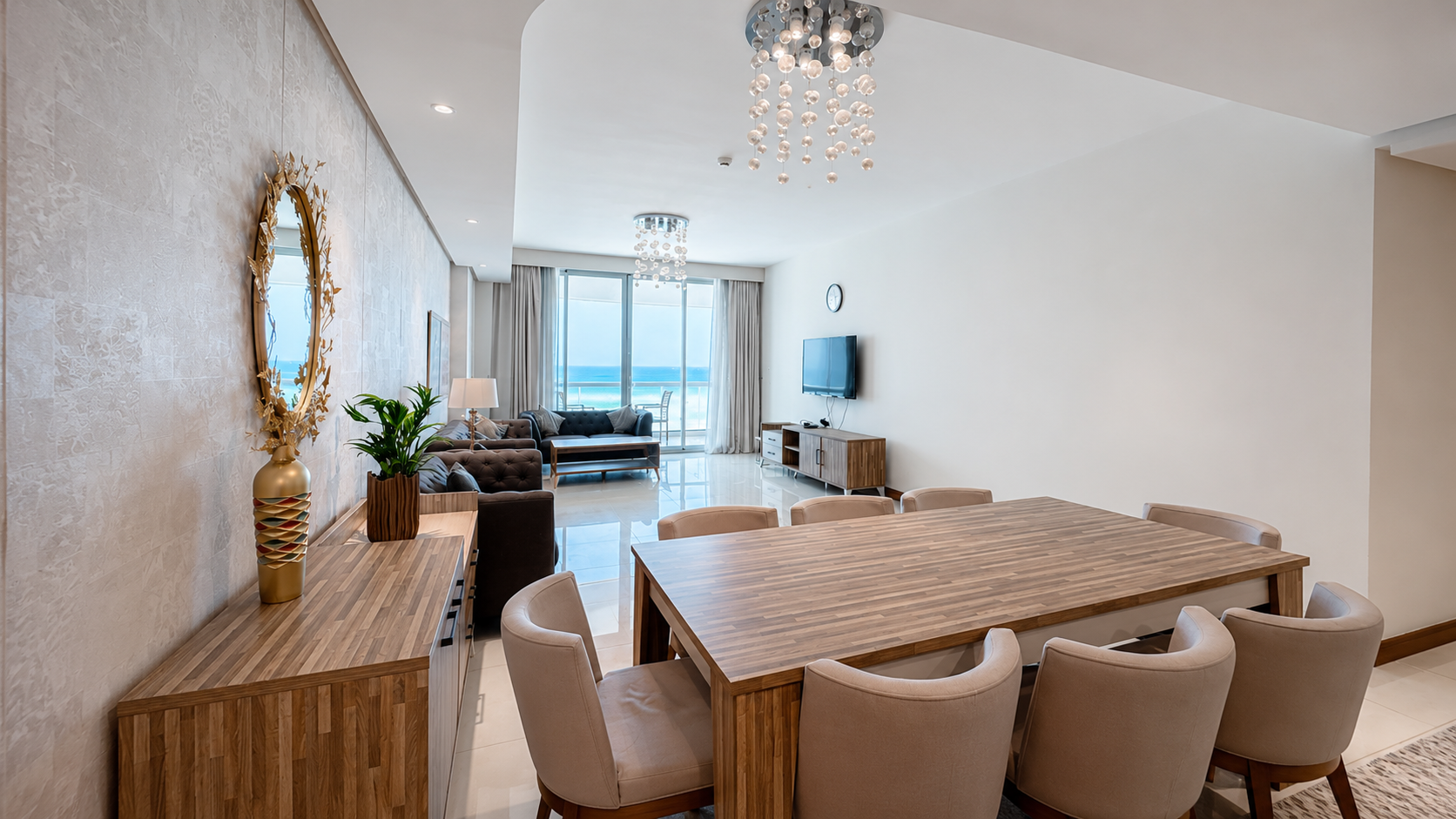 2BR for Rent Plus maid with Sea view and Balcony