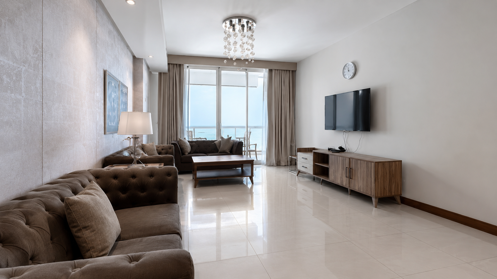 2BR for Rent Plus maid with Sea view and Balcony