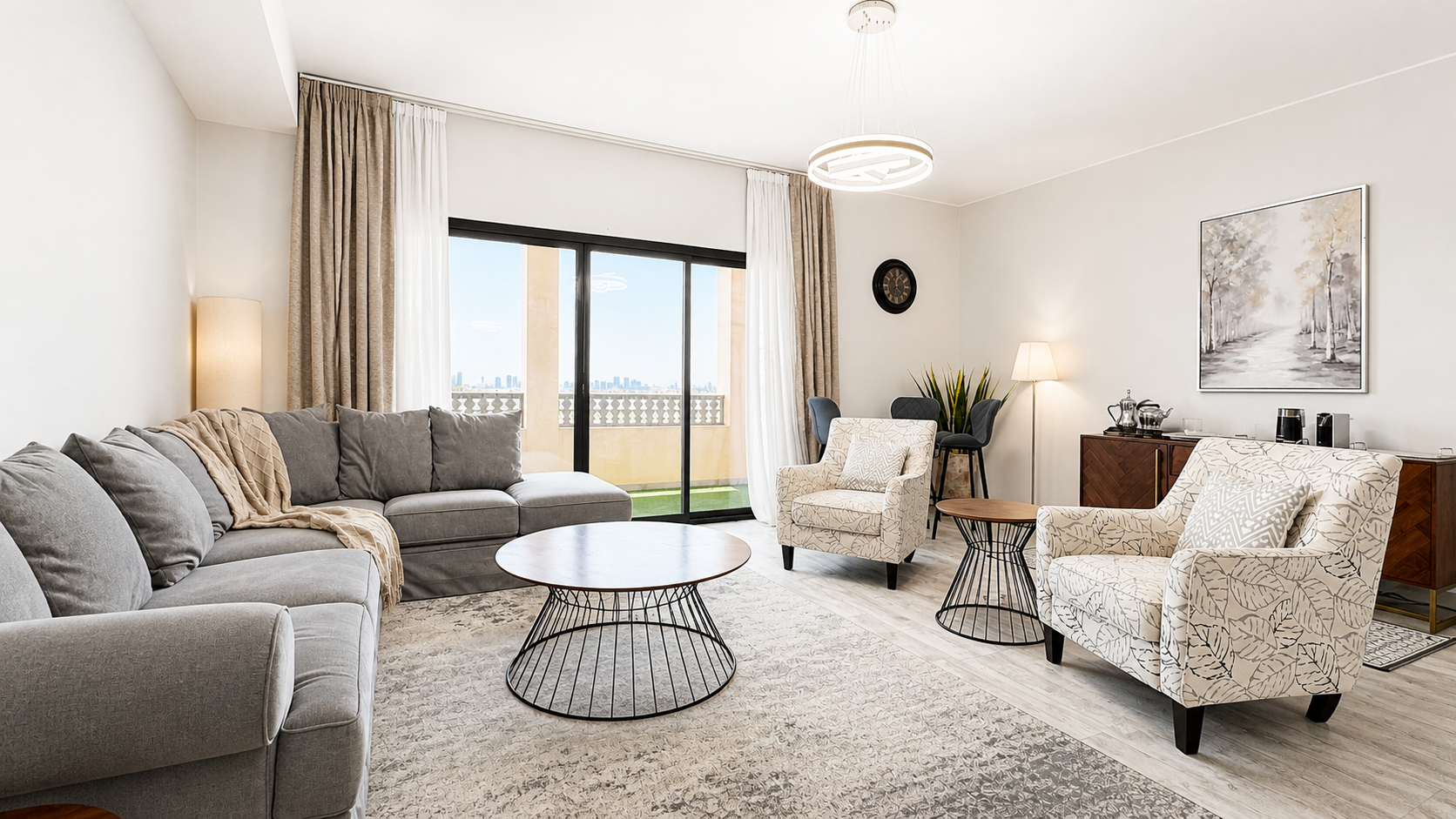 Furnished 3BR plus Maid | Beach Access + Sea View