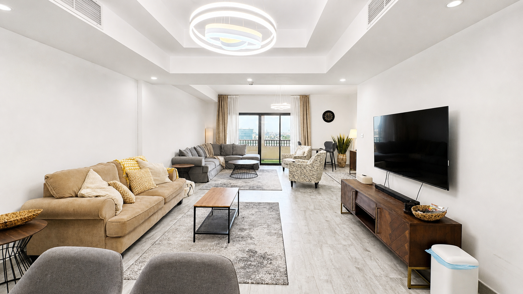 Furnished 3BR plus Maid | Beach Access + Sea View