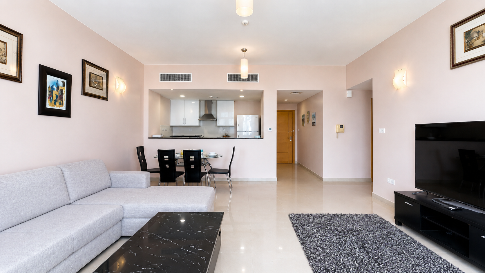 Renovated 2BR for Rent with 2 Balcony in Amwaj
