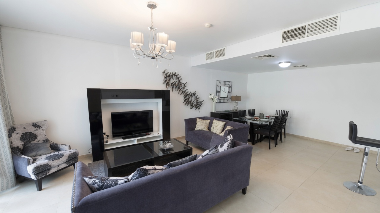 Fully Furnished 1BR Apartment | Pool View Balcony 