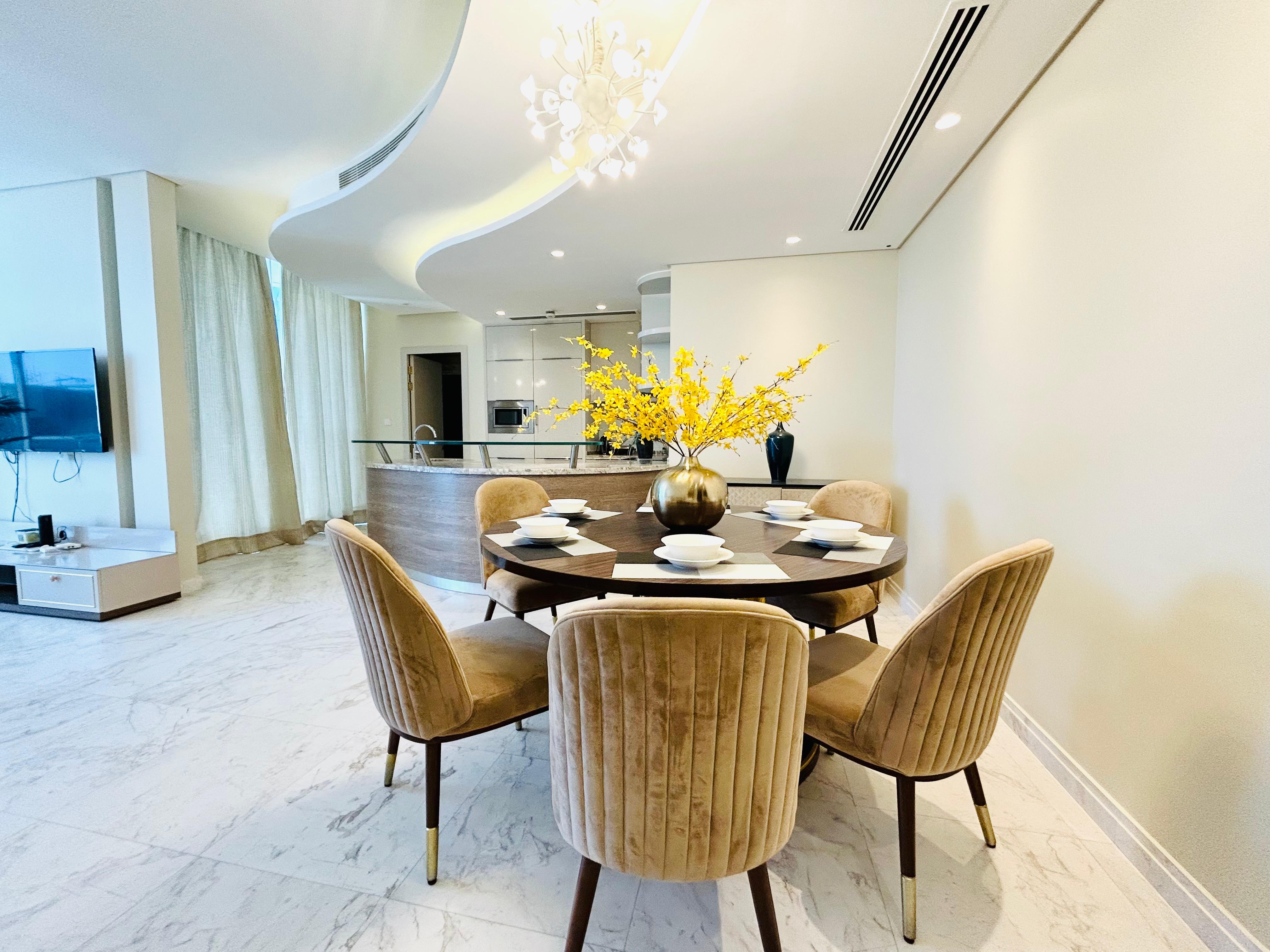 Luxury Three bedroom for lease in Bahrain bay area.