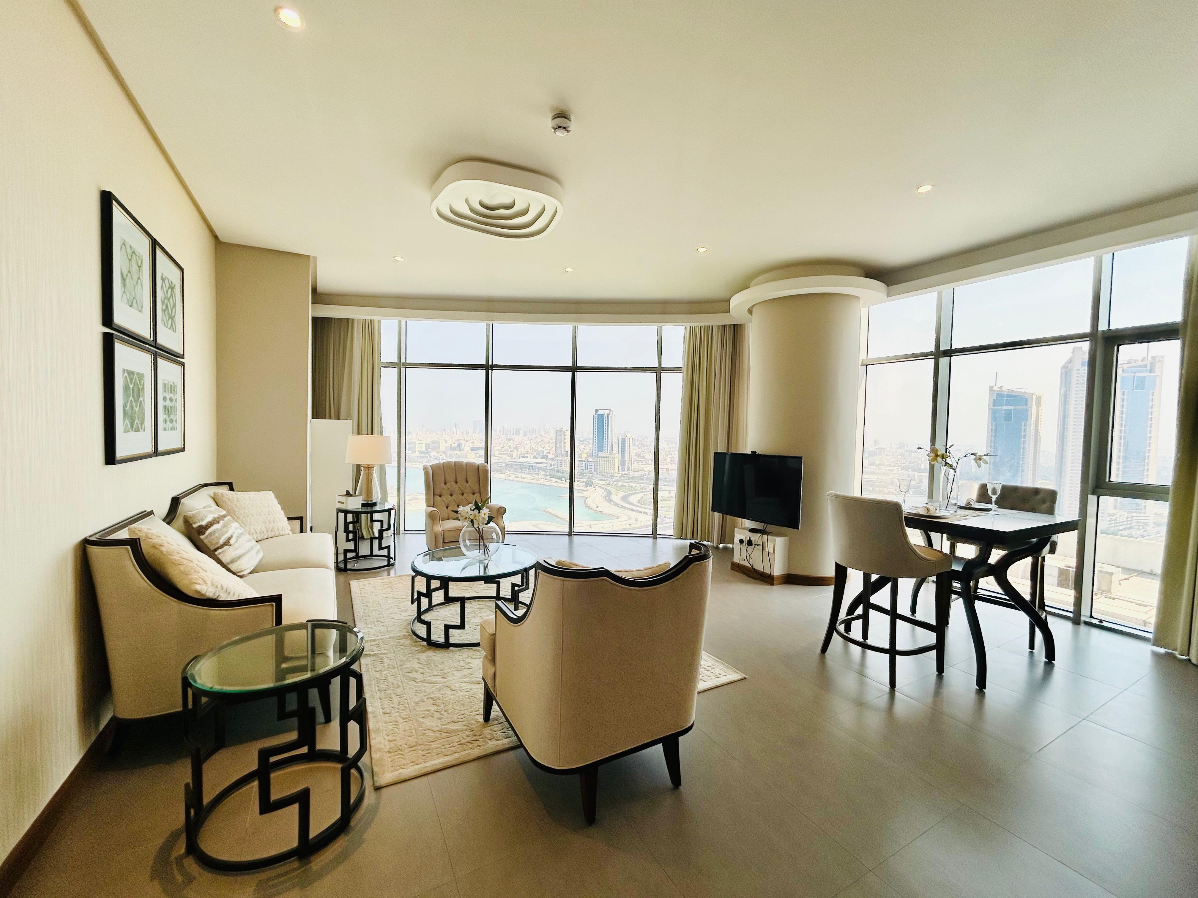 Spacious and open sea view One bedroom in Seef area.