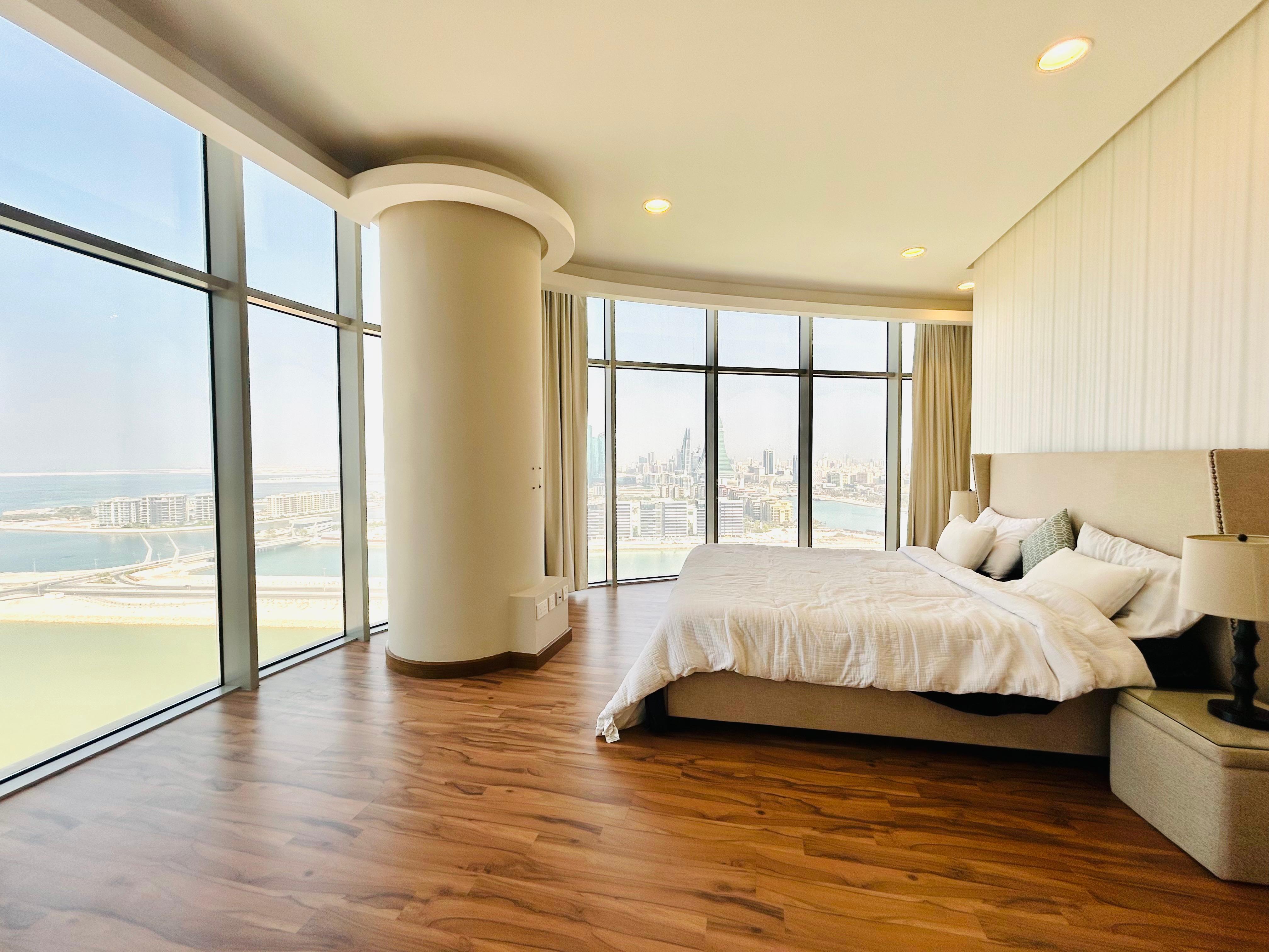 Spacious and open sea view One bedroom in Seef area.