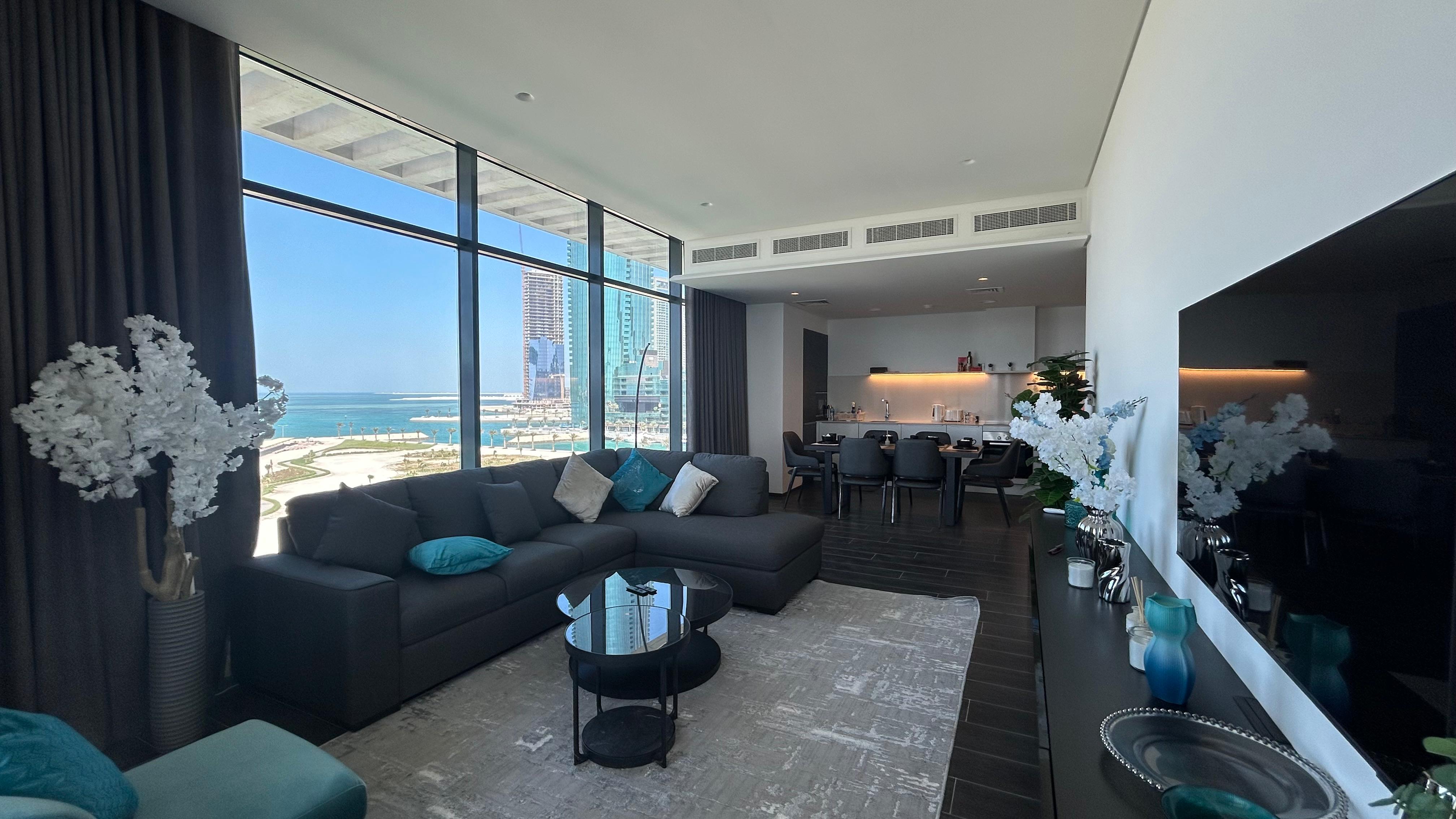 Sea view and Luxury Two bedrooms apartment in Financial Harbour  