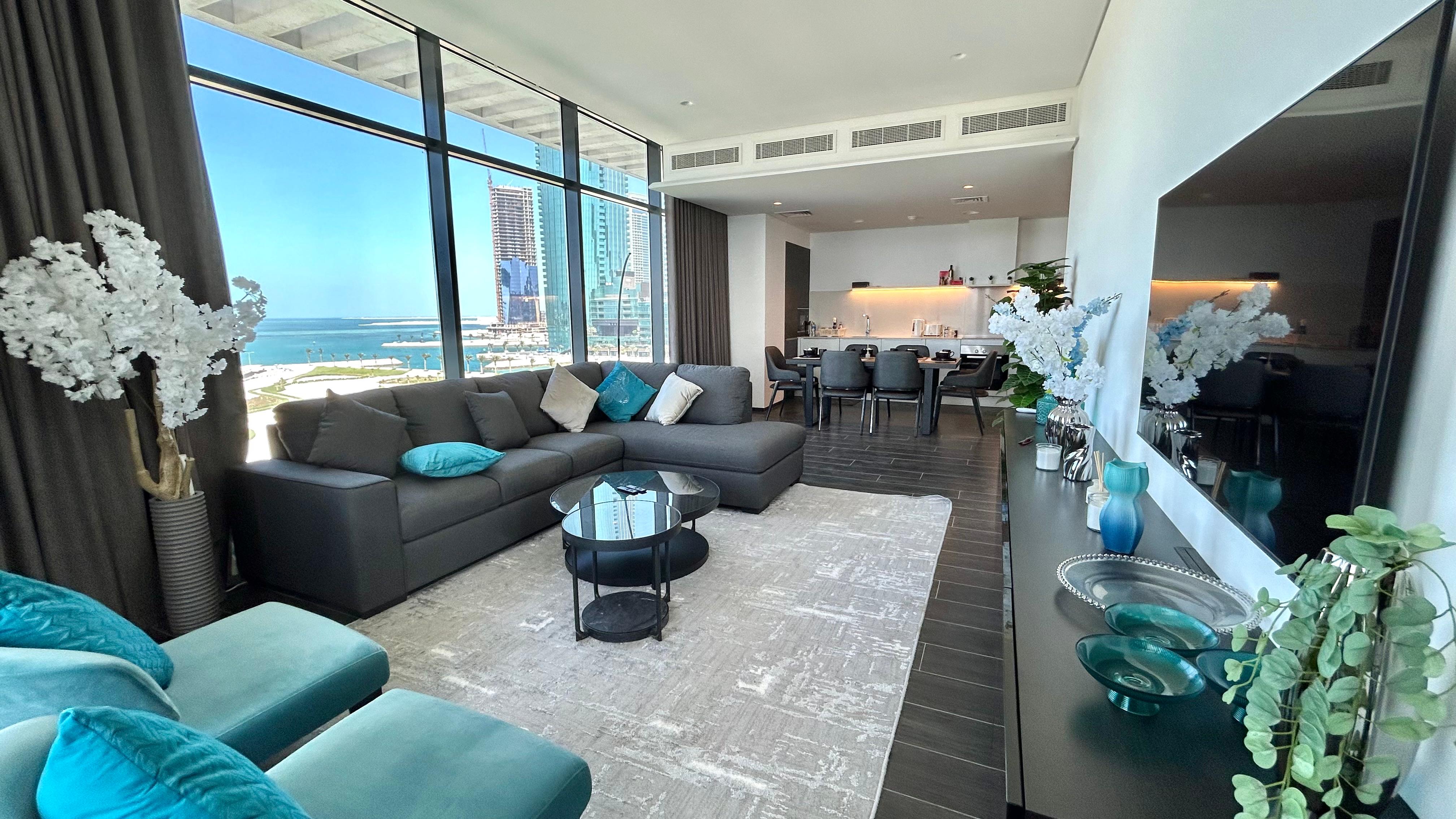 Sea view and Luxury Two bedrooms apartment in Financial Harbour  