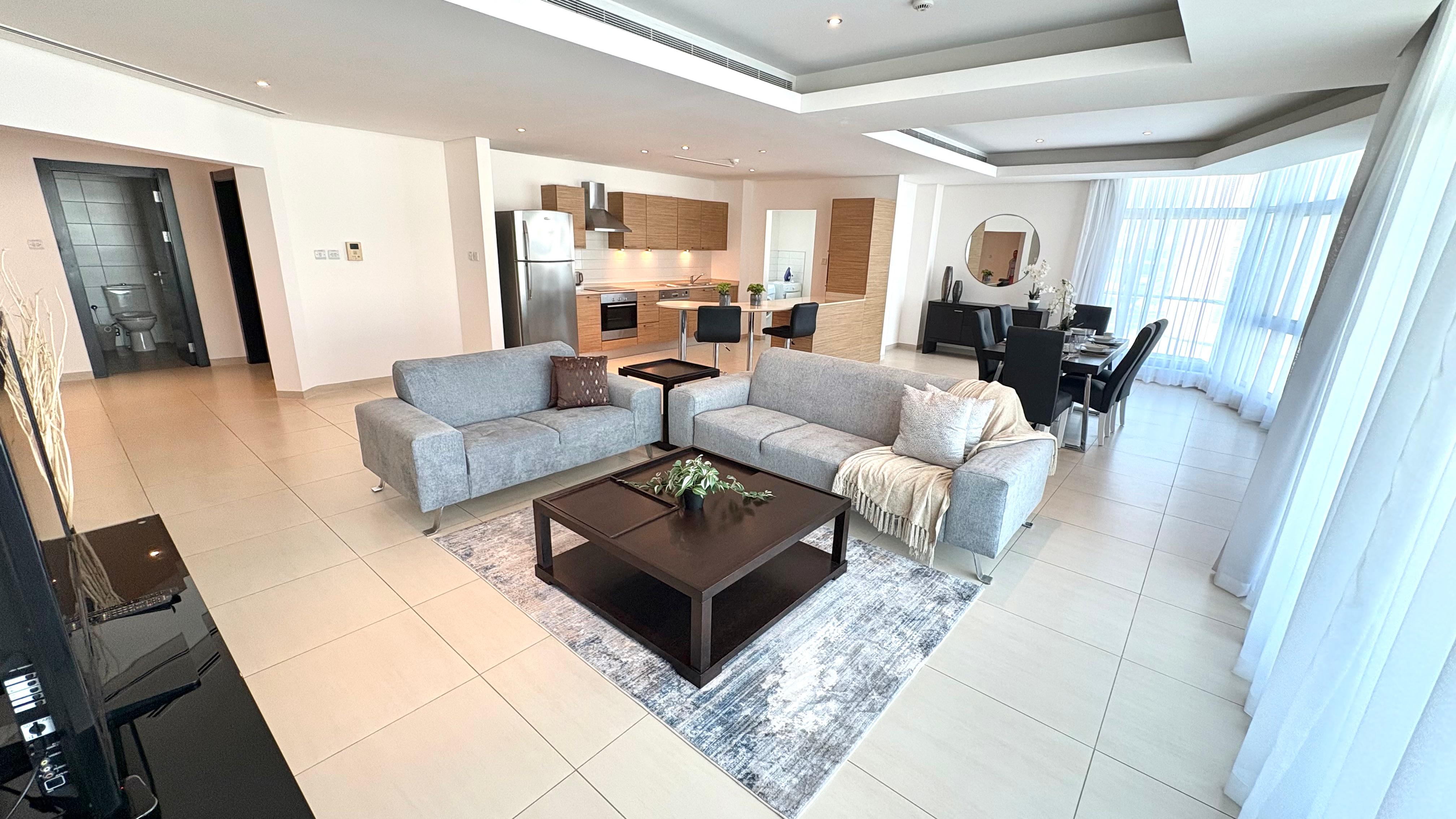 Spacious 2BR Apartment with Balcony