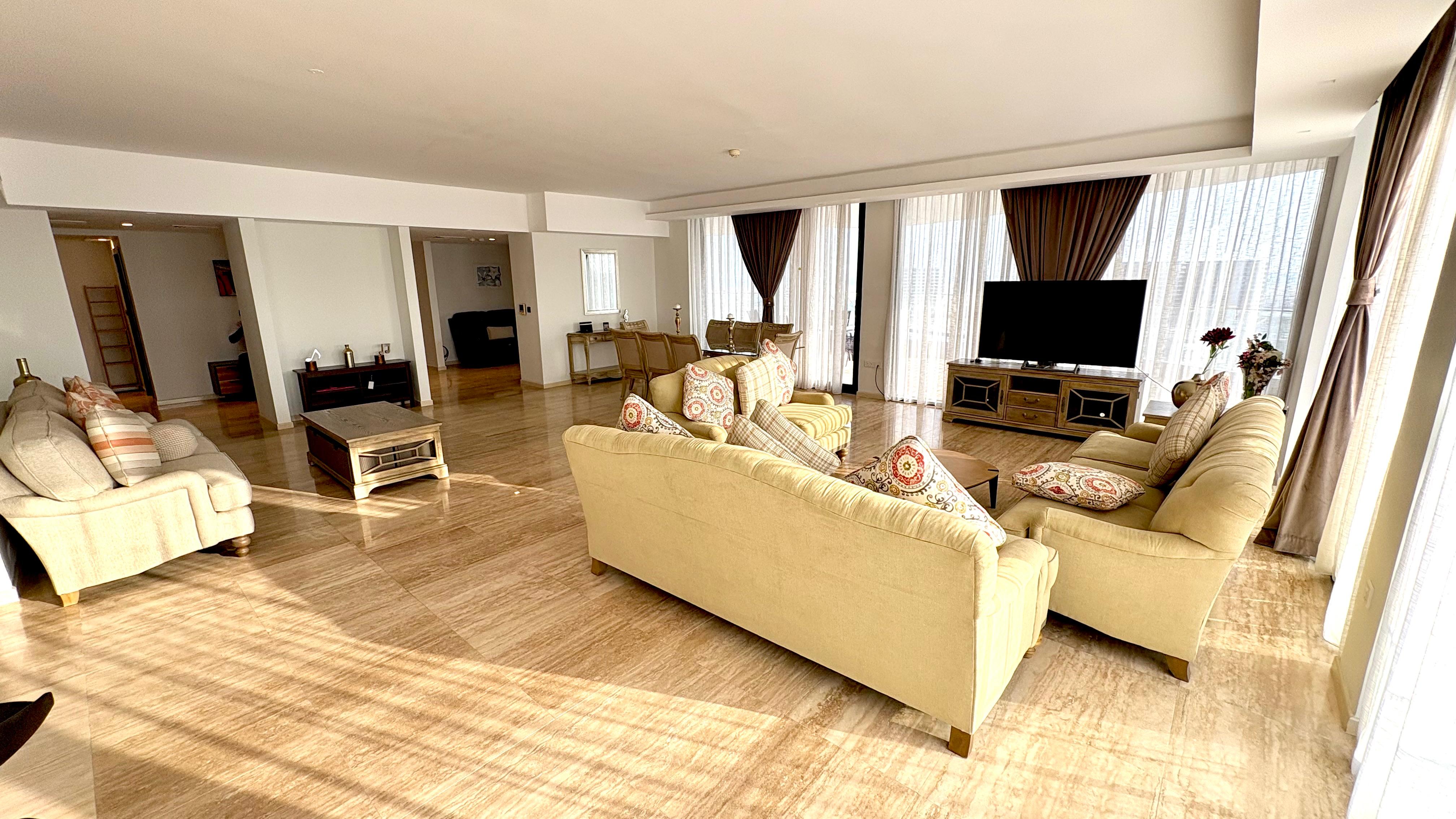 Spacious 3BR Apartment with Balcony and  Private Pool
