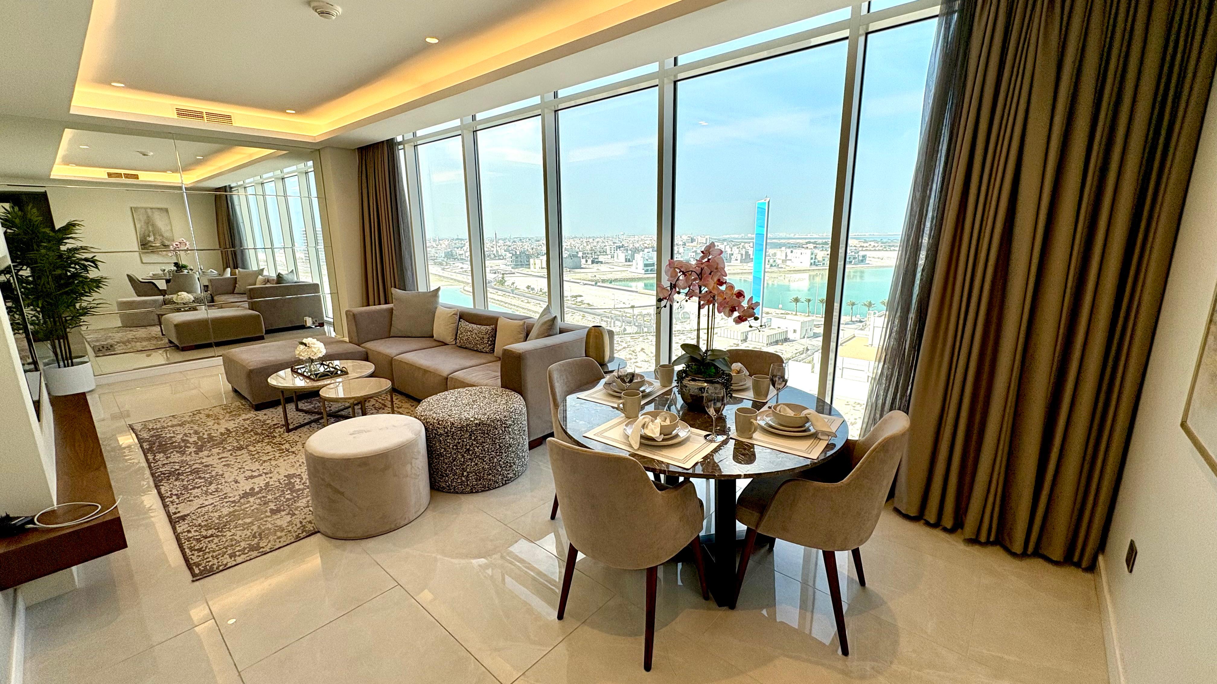 Luxury 2BR Apartment with Open Kitchen & Balcony