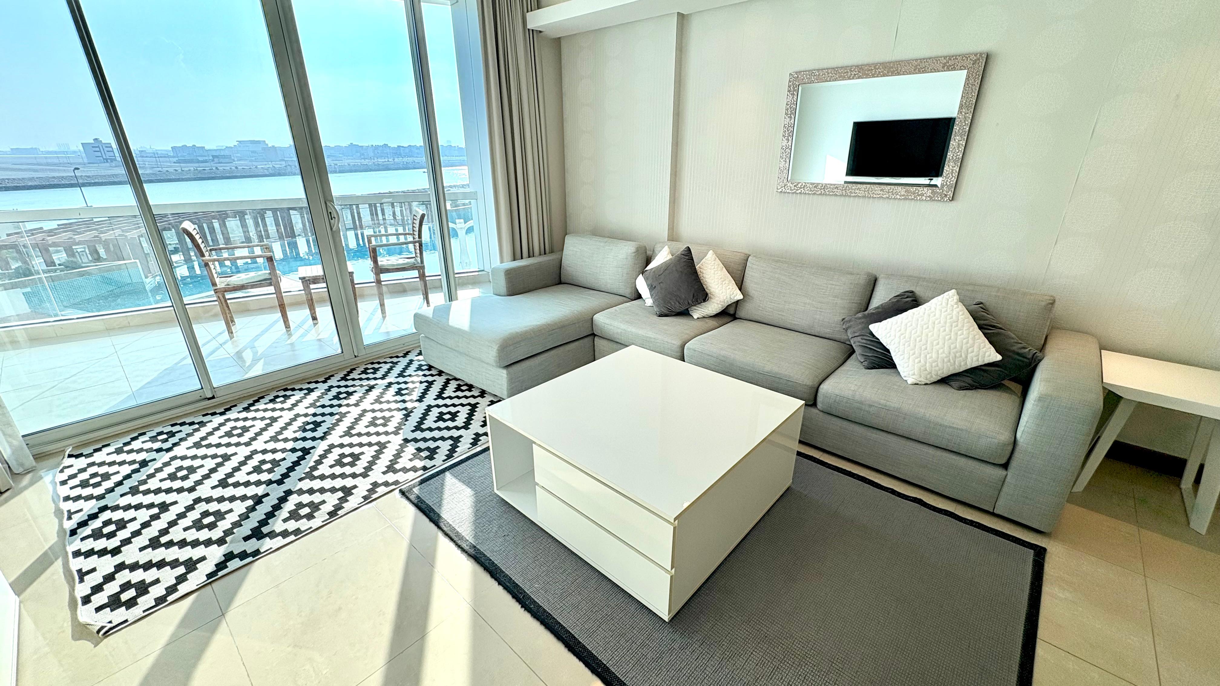 Fully Furnished apartment with pool view