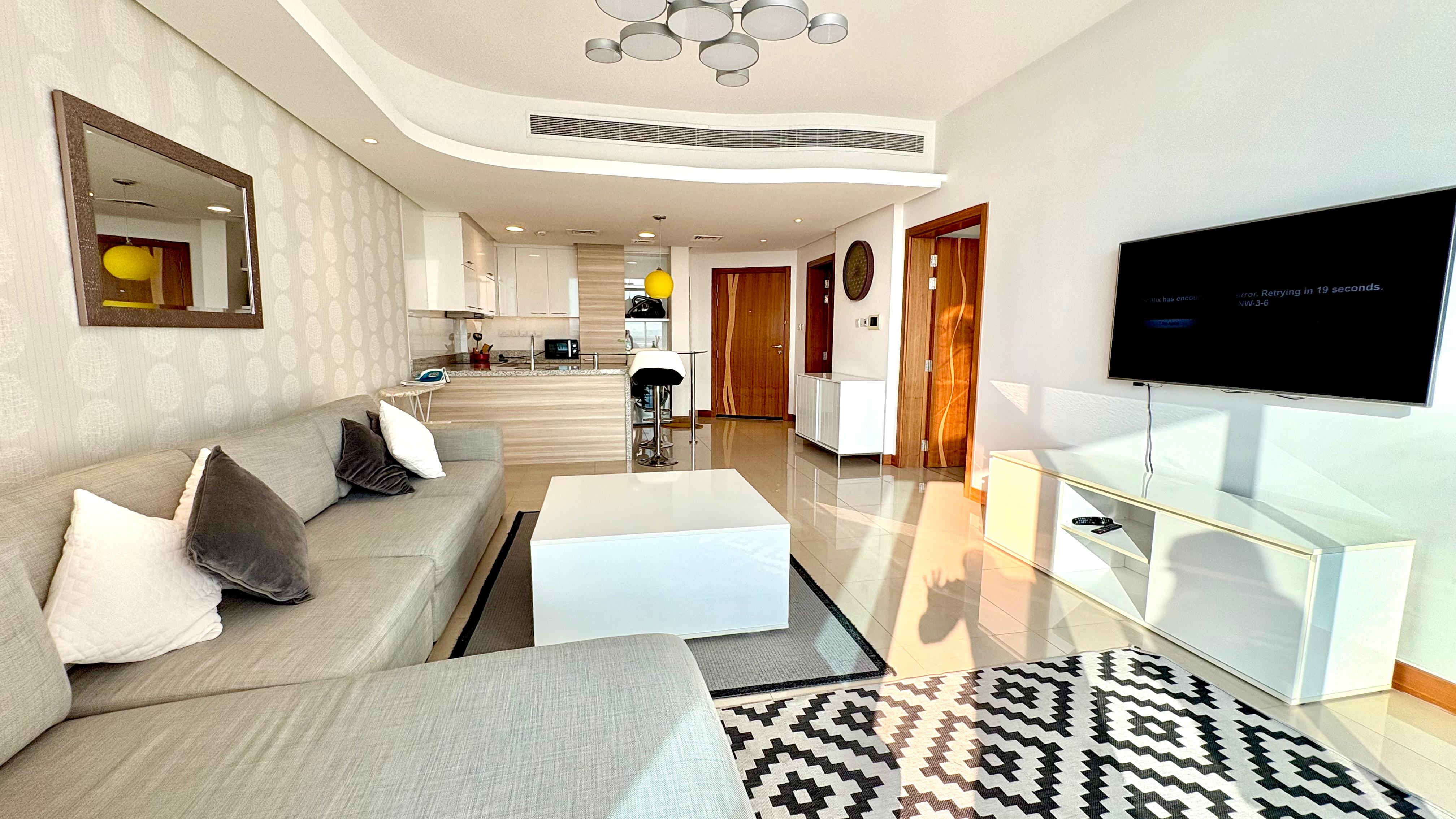 Fully Furnished apartment with pool view