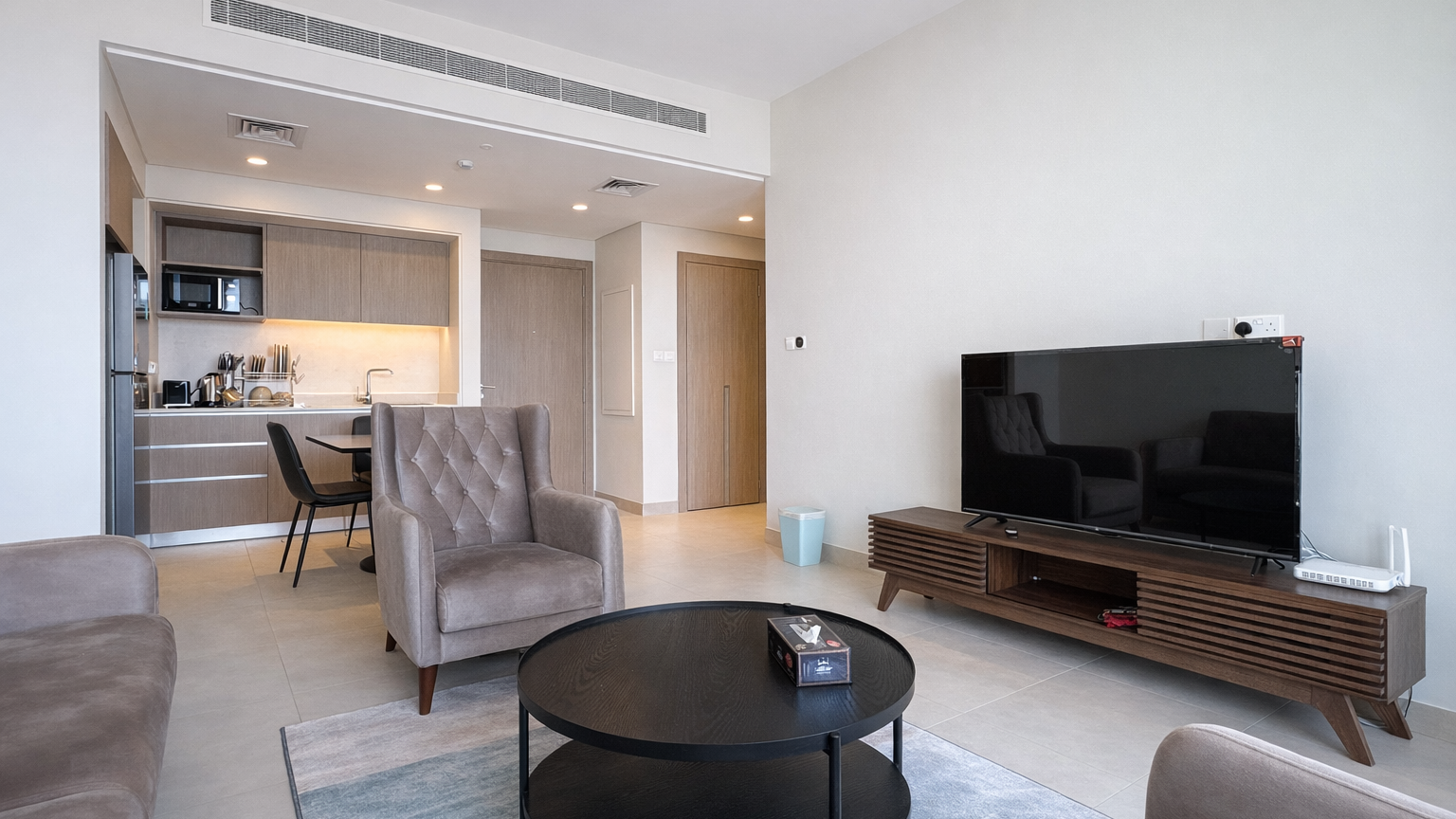 Stylish 1 Bedroom Balcony Pool View for Rent in Marassi