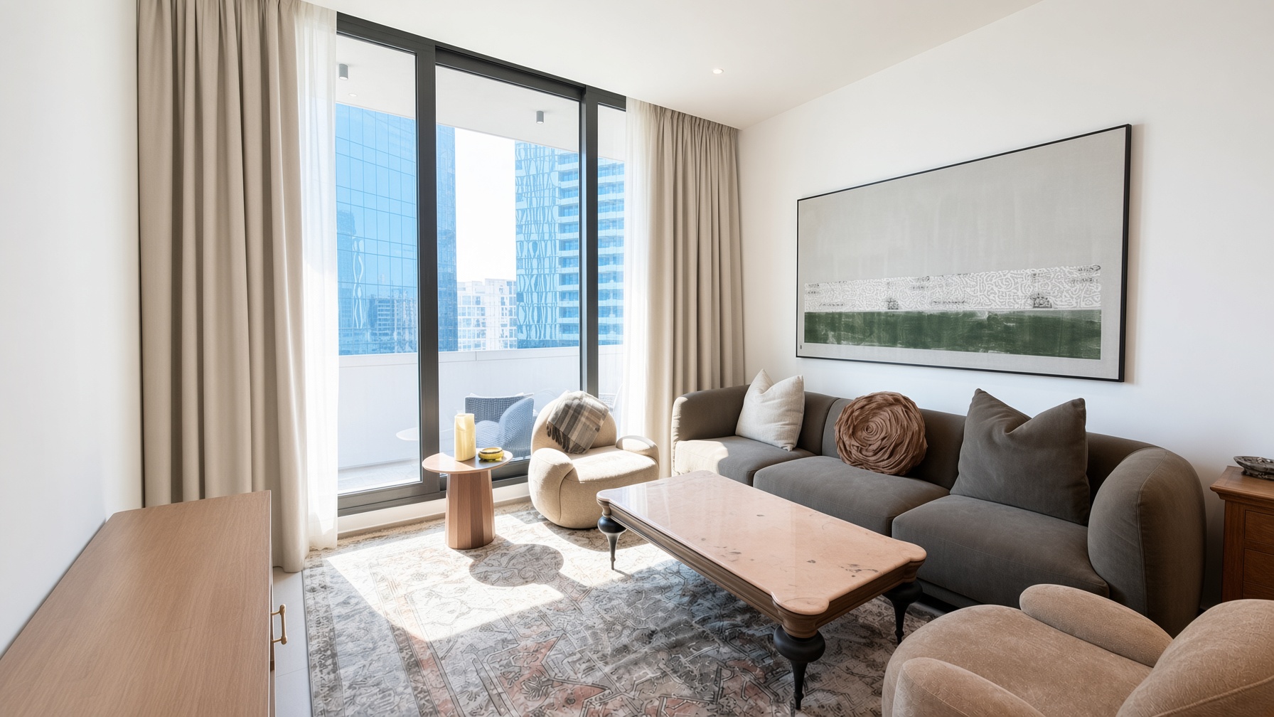Luxury Furnishings | Prime Location | Balcony