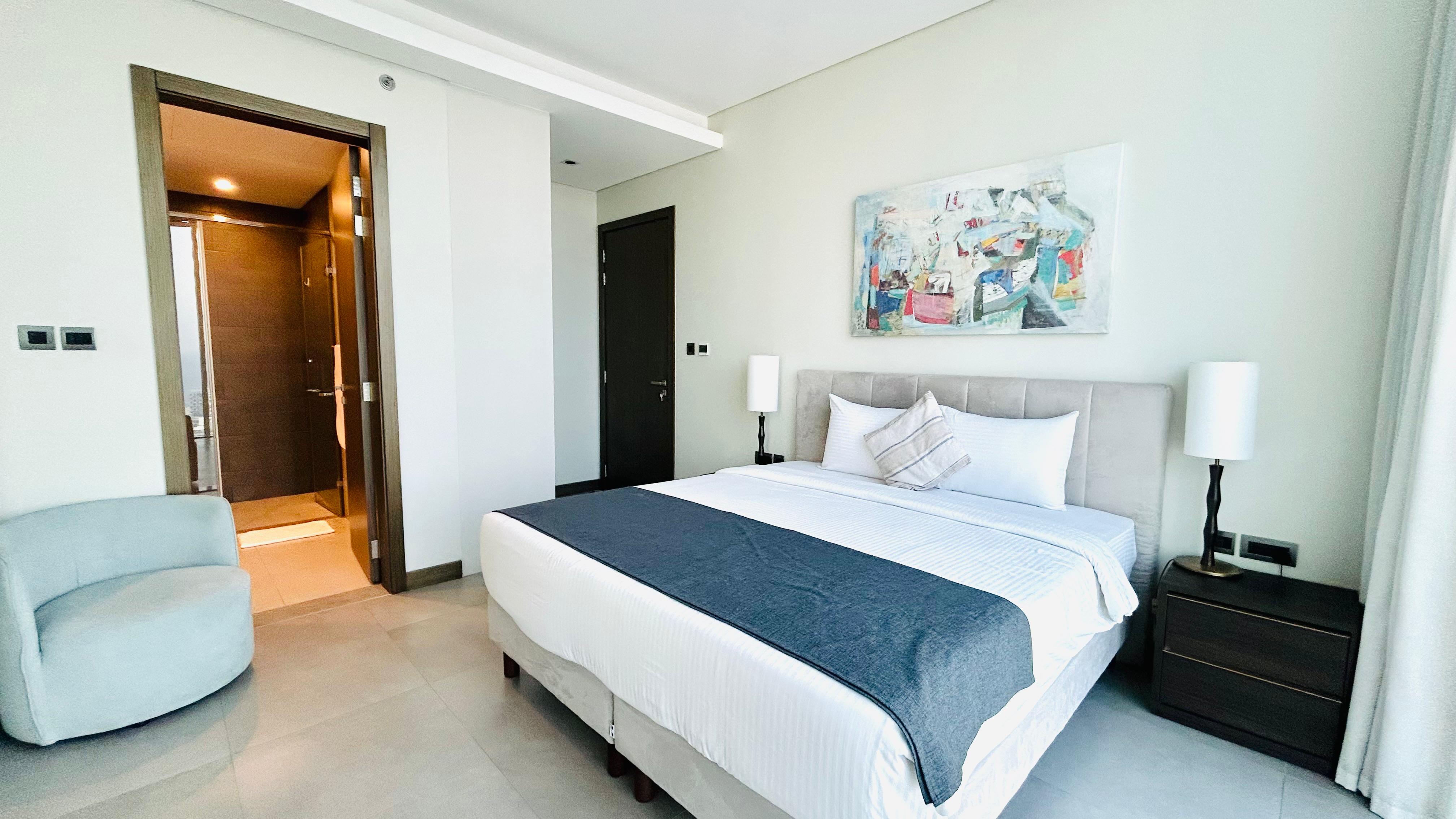 Luxury One bedroom Sea view apartment in Seef area.