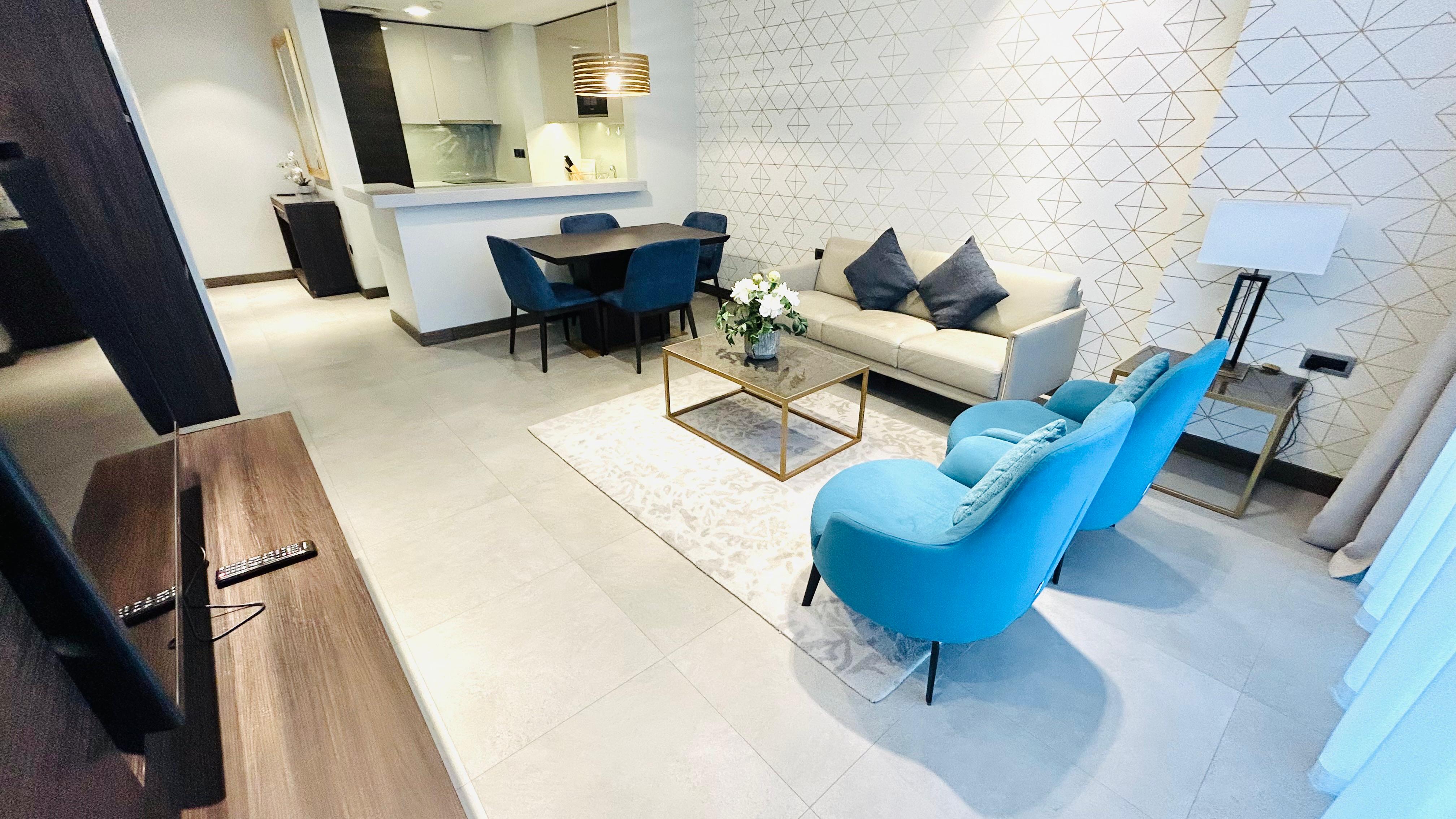 Luxury One bedroom Sea view apartment in Seef area.
