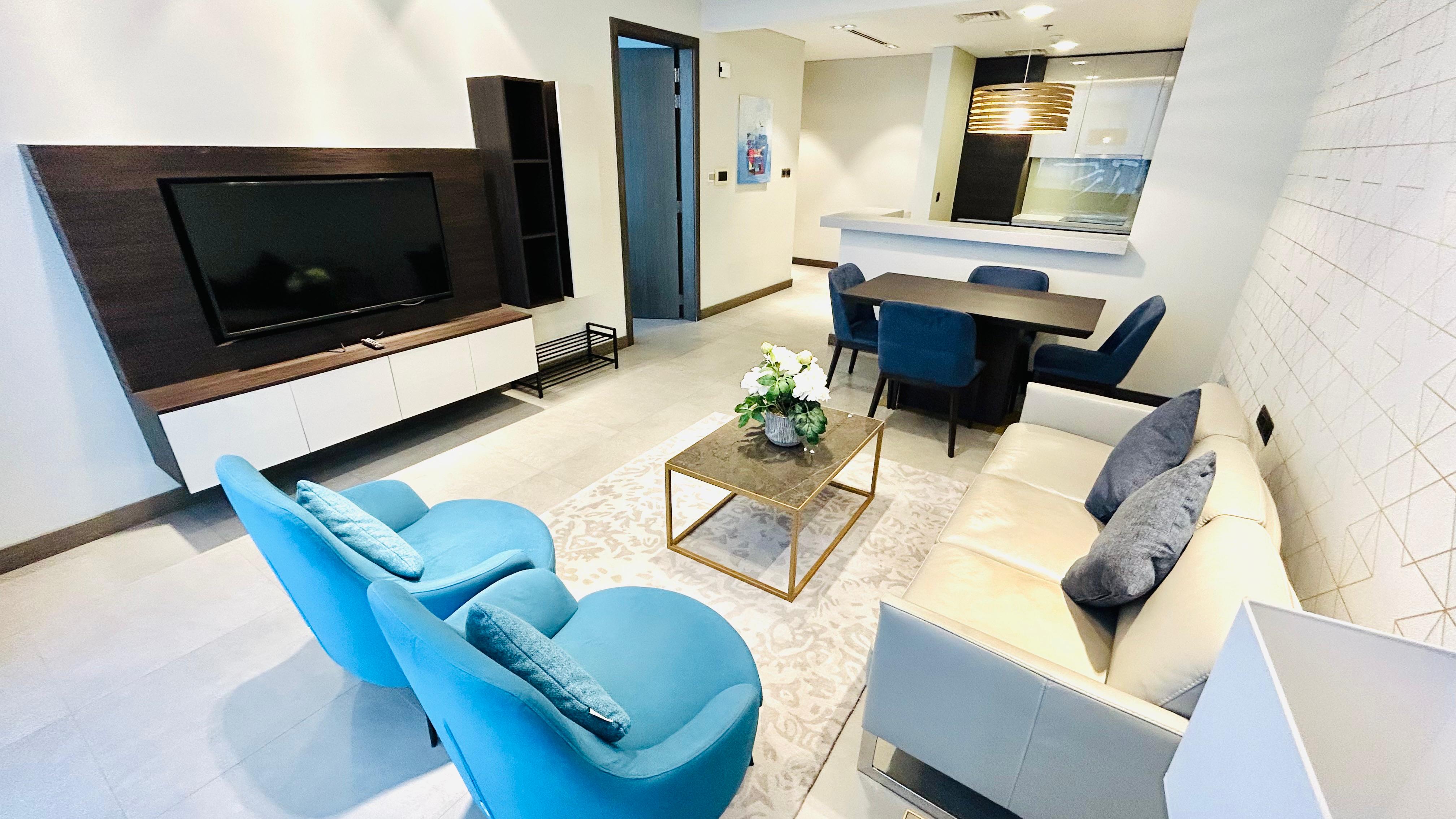 Luxury One bedroom Sea view apartment in Seef area.