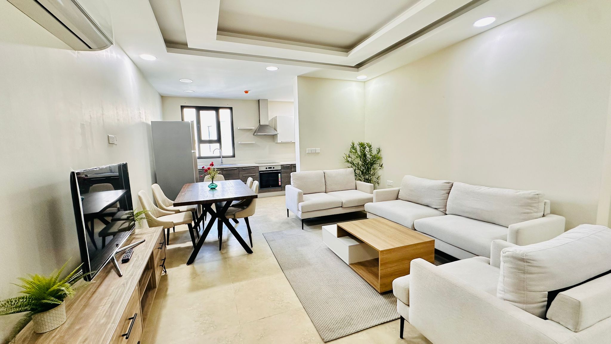 Fully Furnished 3 Bedroom Apartment with Open Kitchen