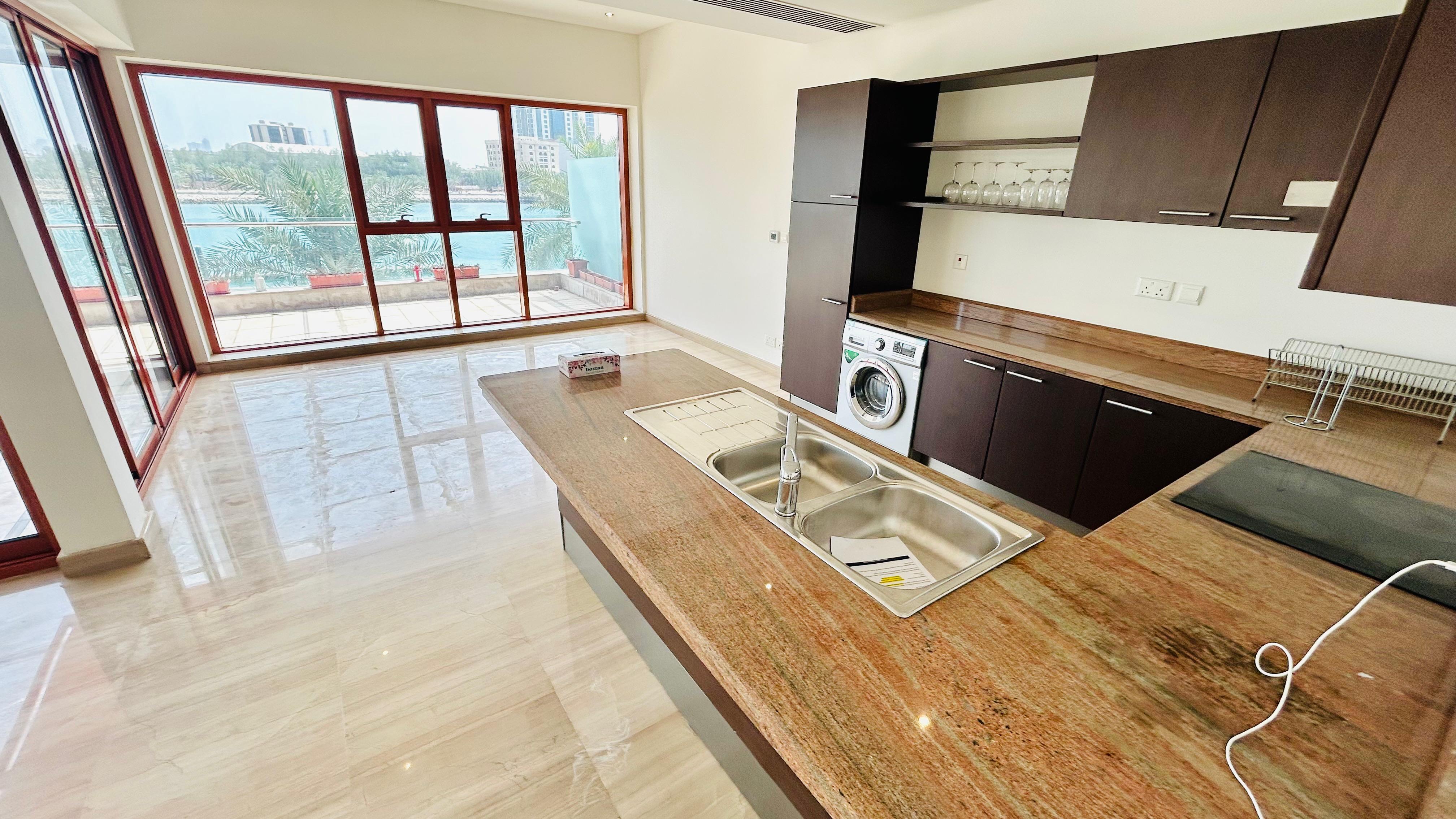 Spacious Three-bedroom apartment with large terraces in Reef Island.