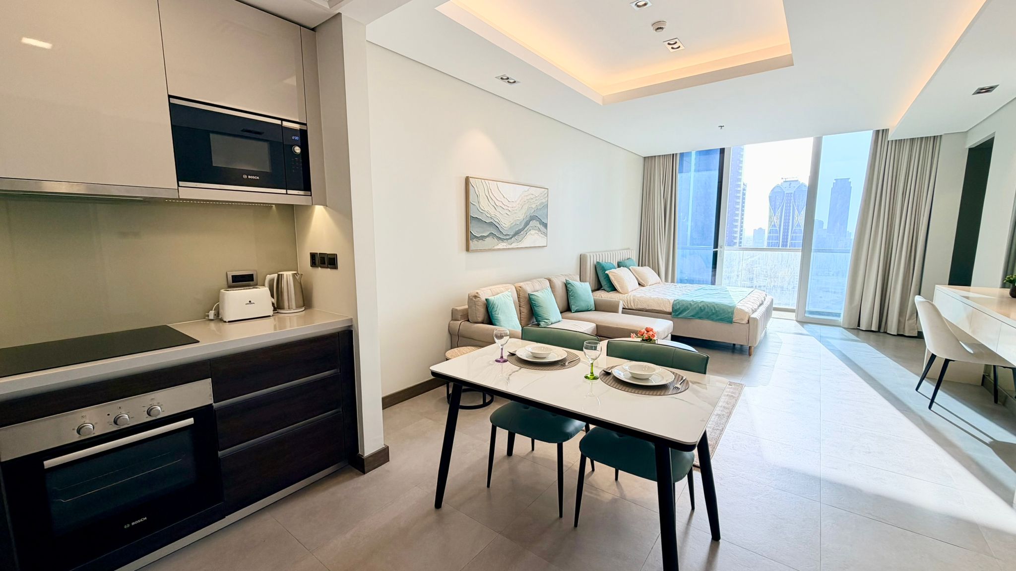 Fully Furnished Studio Apartment | Balcony | Modern Layout | Storage Area