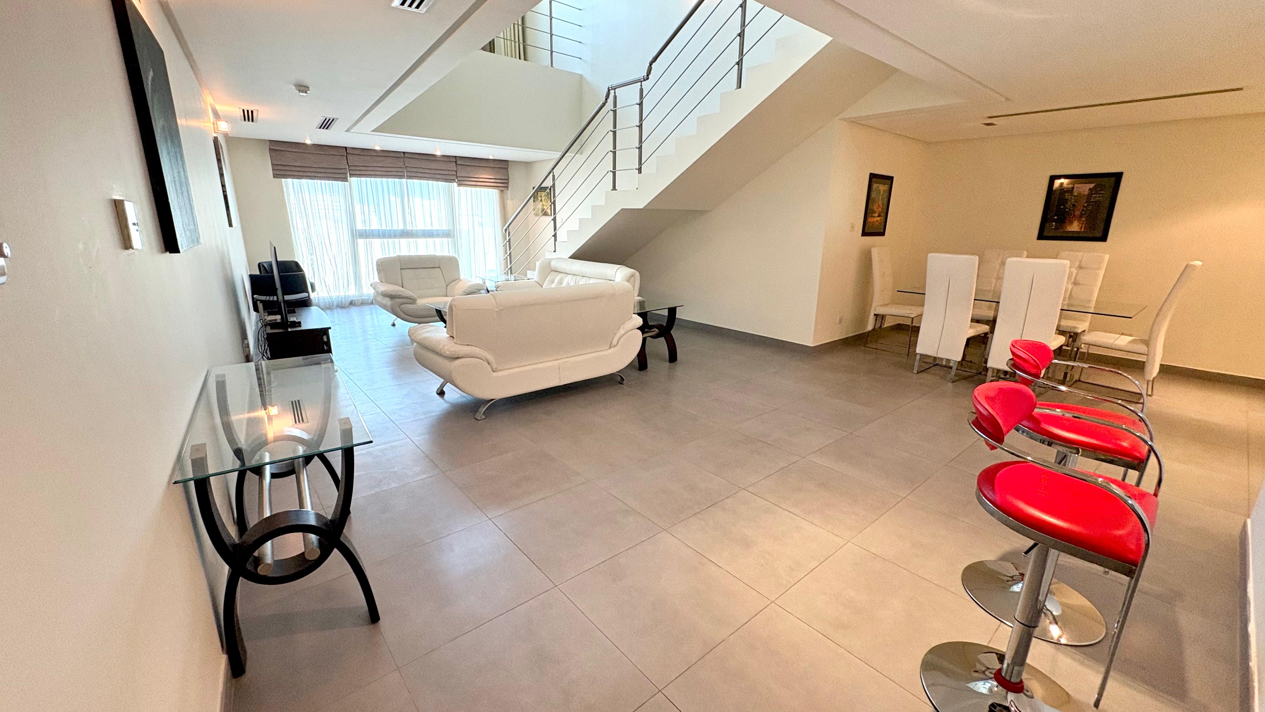 Modern 1BR Duplex | Pool, Gym