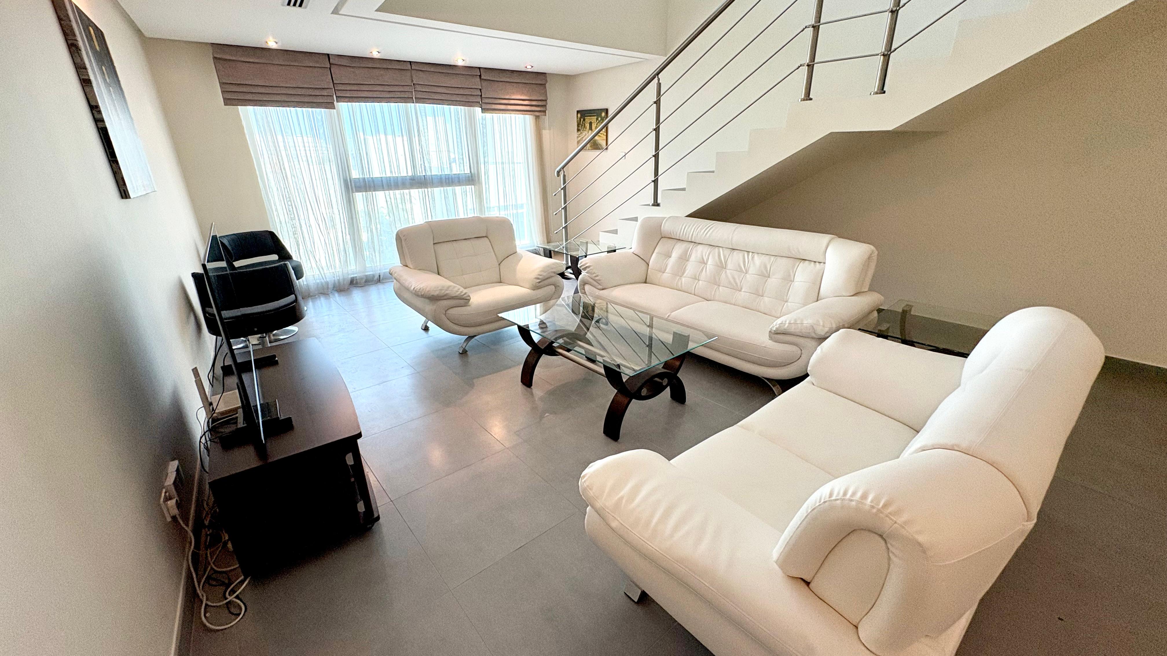 Modern 1BR Duplex | Pool, Gym