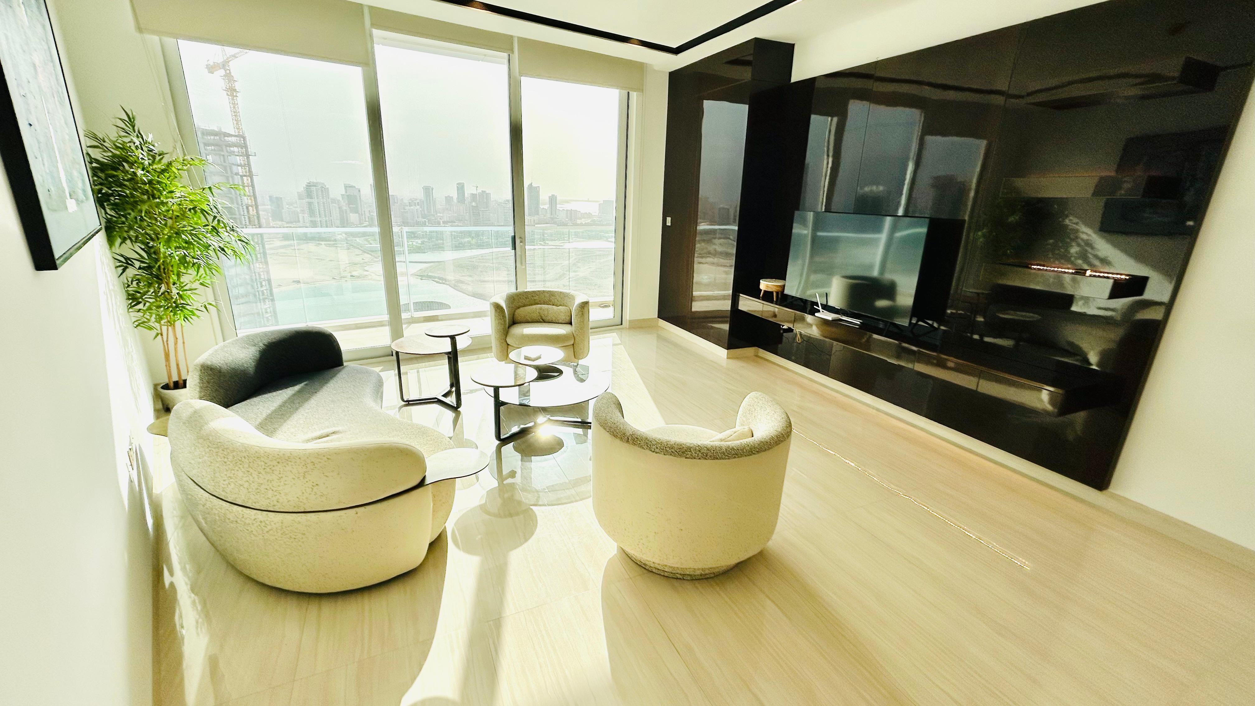 Sea view and Luxury One bedroom apartment in Seef area. 