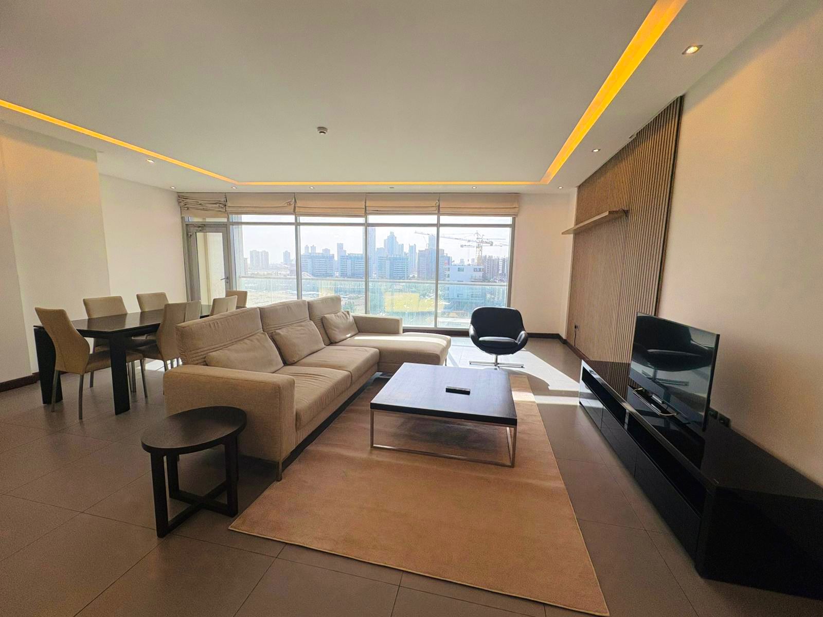 Modern 2BR Apartment | Balcony & Maids Room | Bright Living