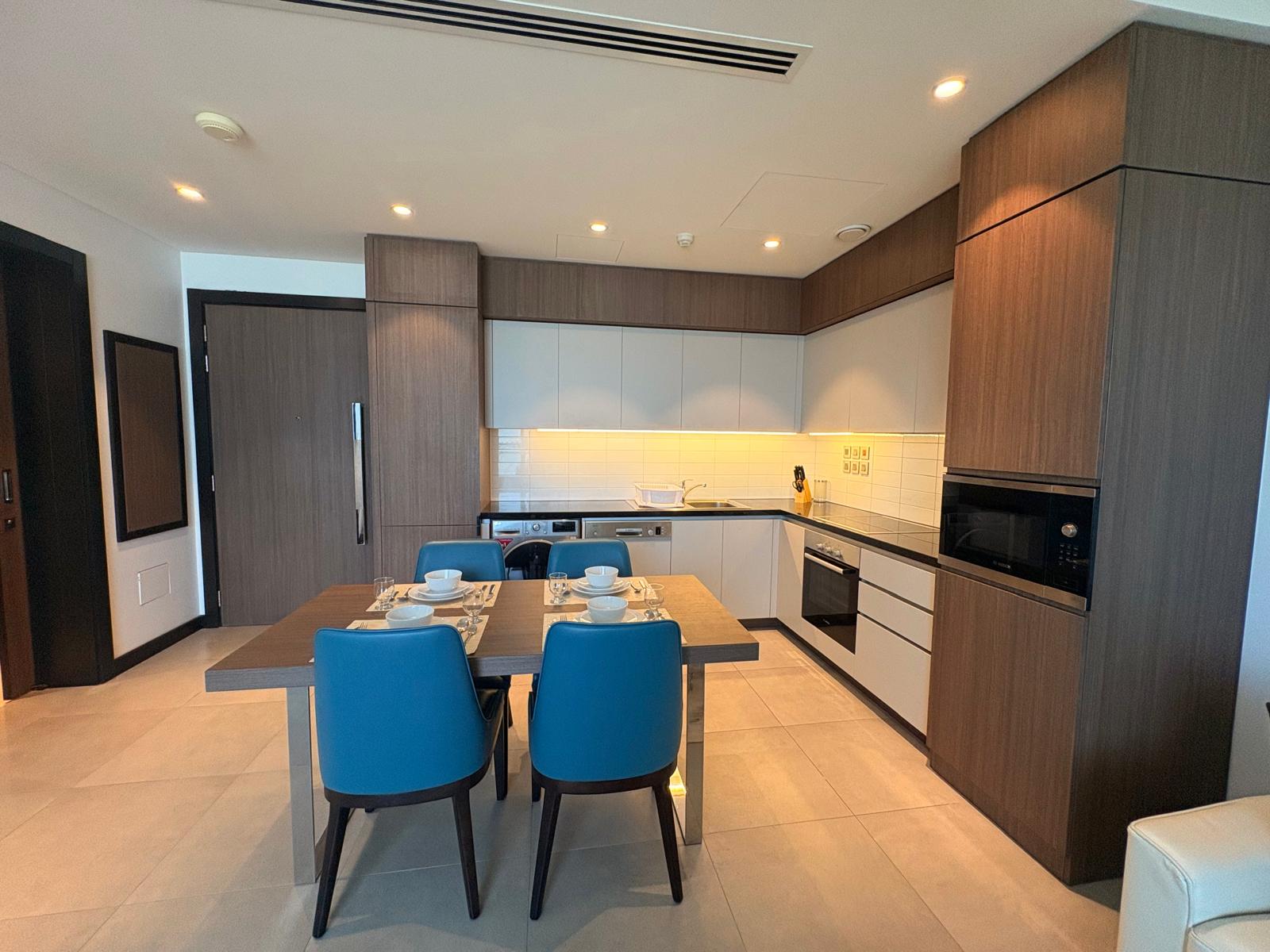 Sea View 1BR Apartment | High Floor | Balcony Living