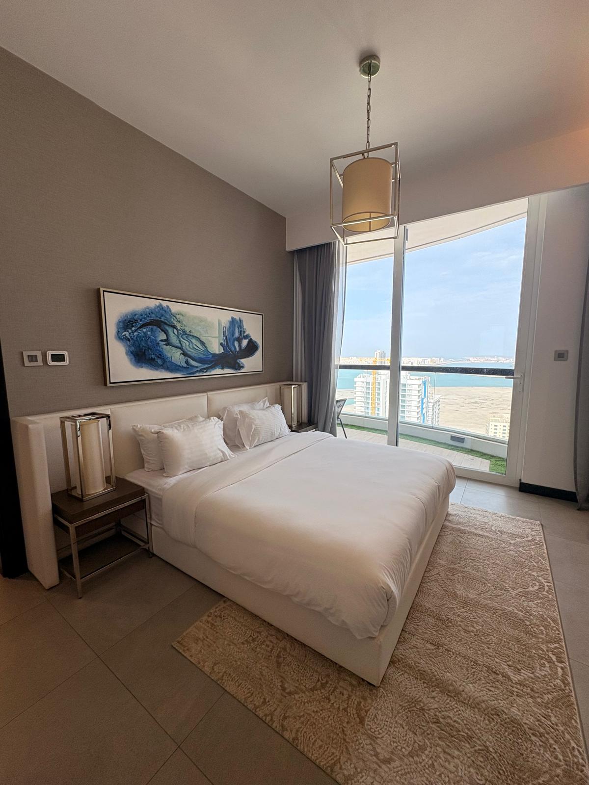 Sea View 1BR Apartment | High Floor | Balcony Living