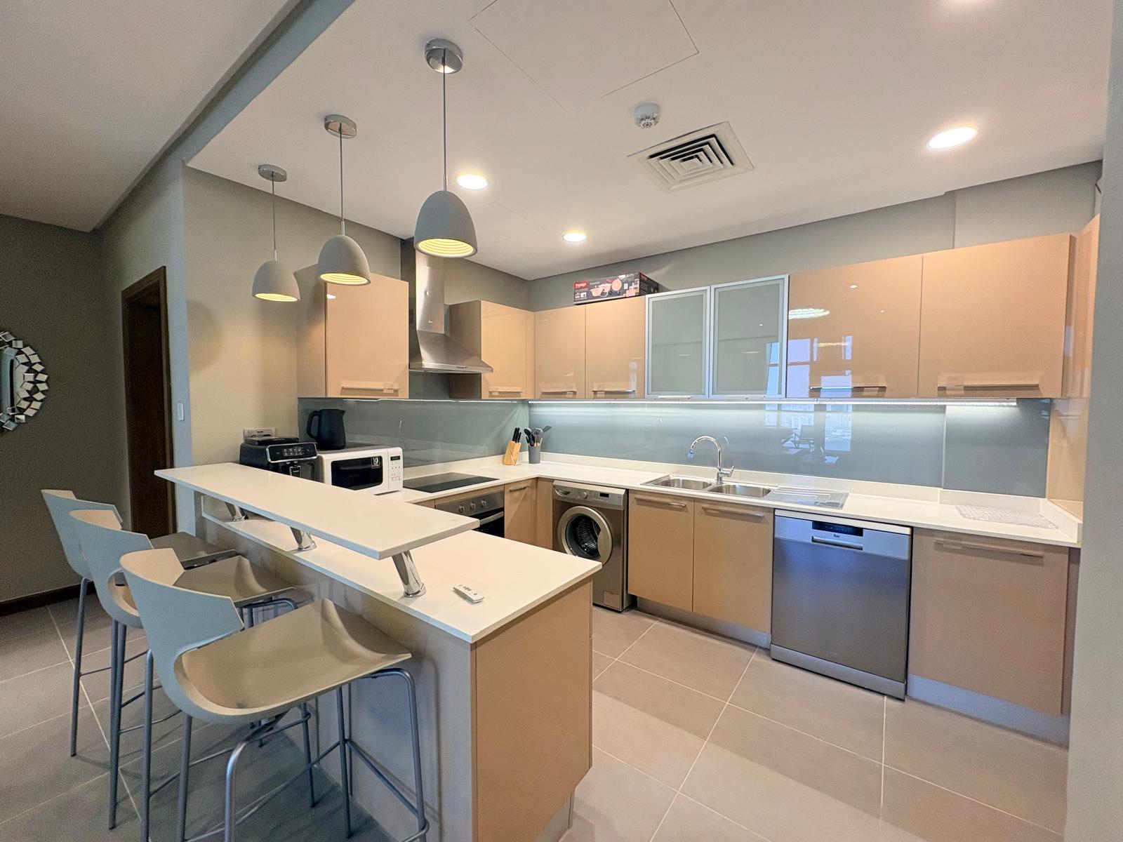 Sea & City View 1BR | Furnished | Internet Included