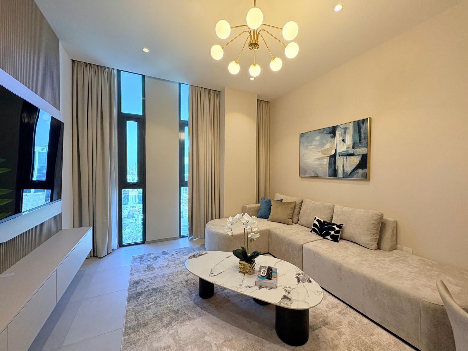 Balcony | Contemporary Living | 1BR Seef
