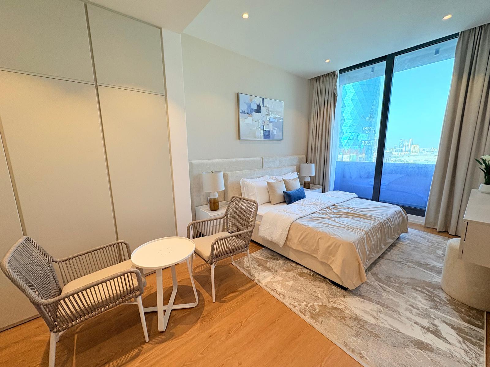Balcony | Contemporary Living | 1BR Seef