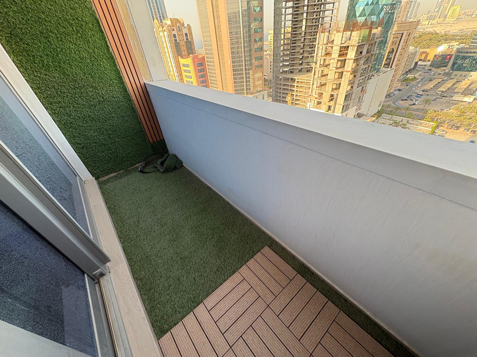 Balcony | Contemporary Living | 1BR Seef