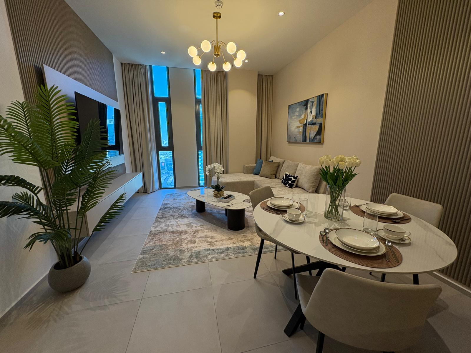 Balcony | Contemporary Living | 1BR Seef