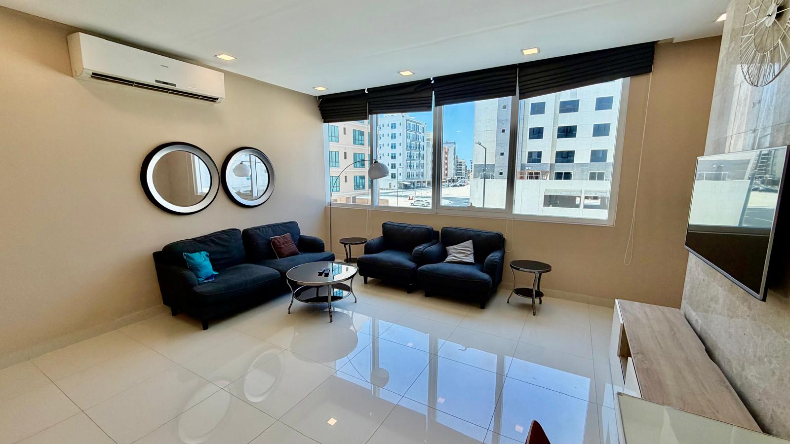 Luxury 2BR Apartment in Saar | Minutes from the Saudi Causeway