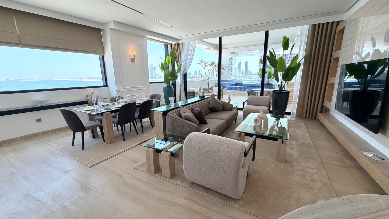 Private pool Brand New Three bedroom for lease Seef area,
